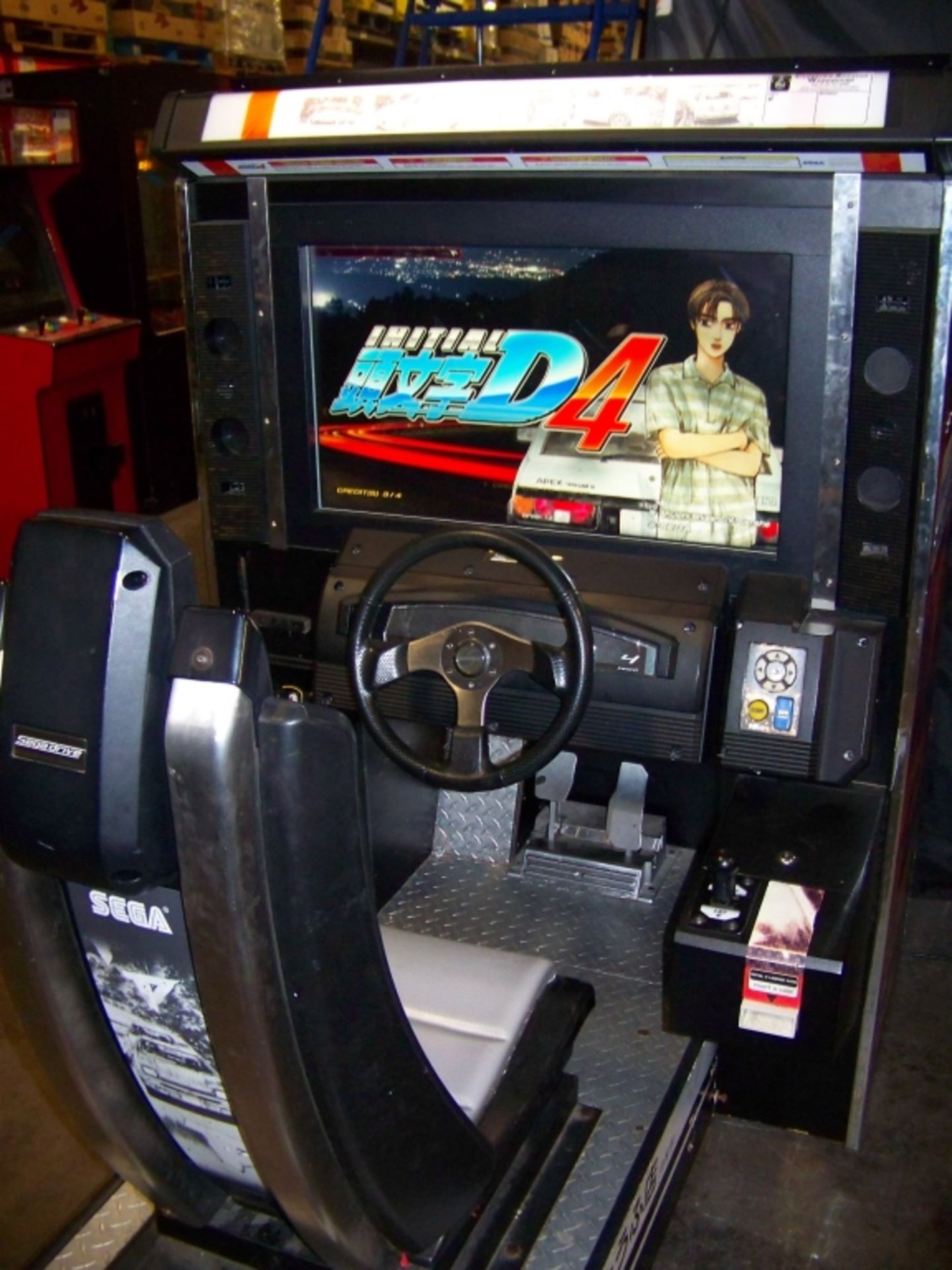 INITIAL D4 SITDOWN RACING ARCADE GAME SEGA - Image 5 of 6