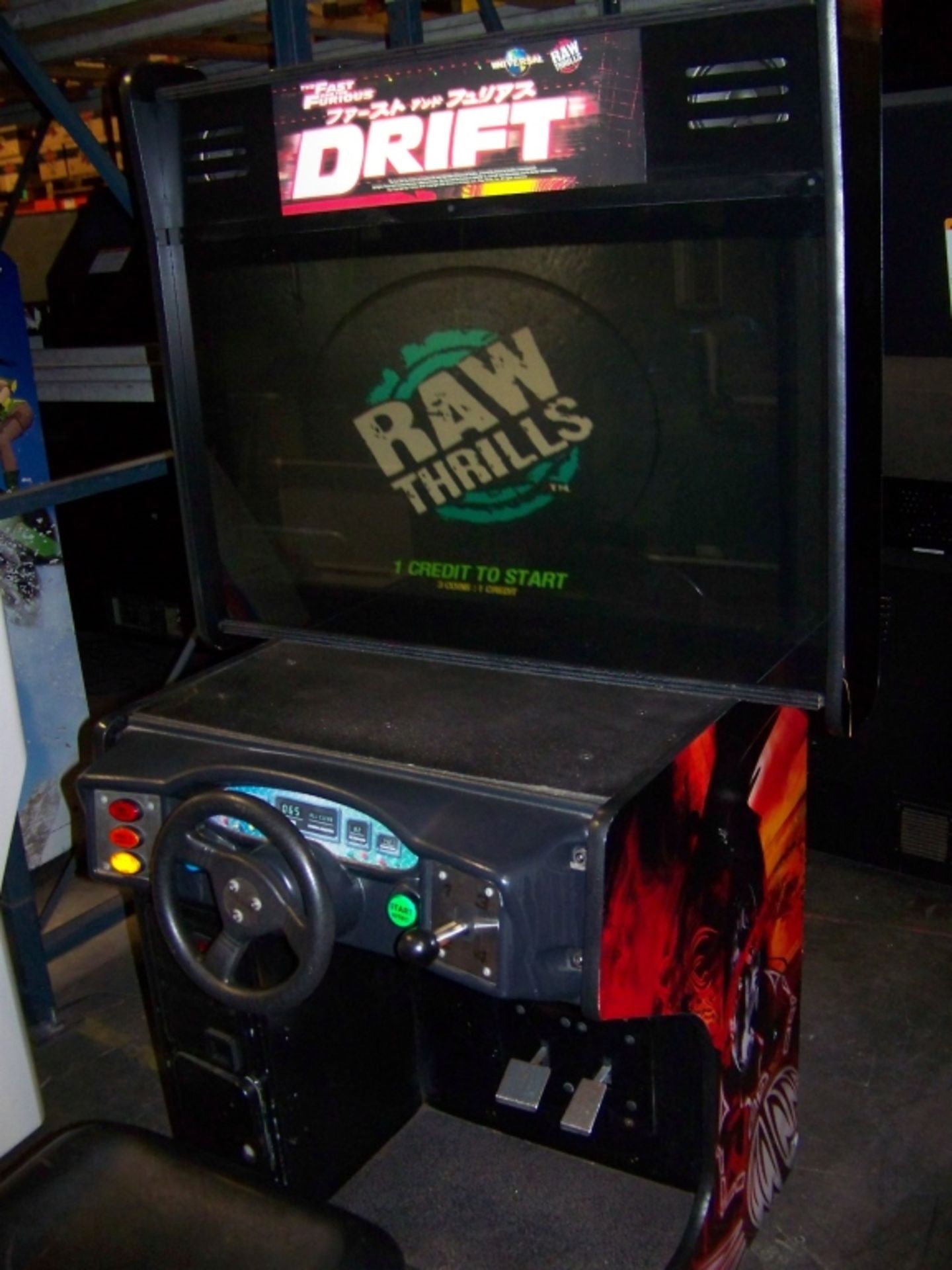 DRIFT FAST & FURIOUS 36" LCD DX ARCADE GAME - Image 4 of 5