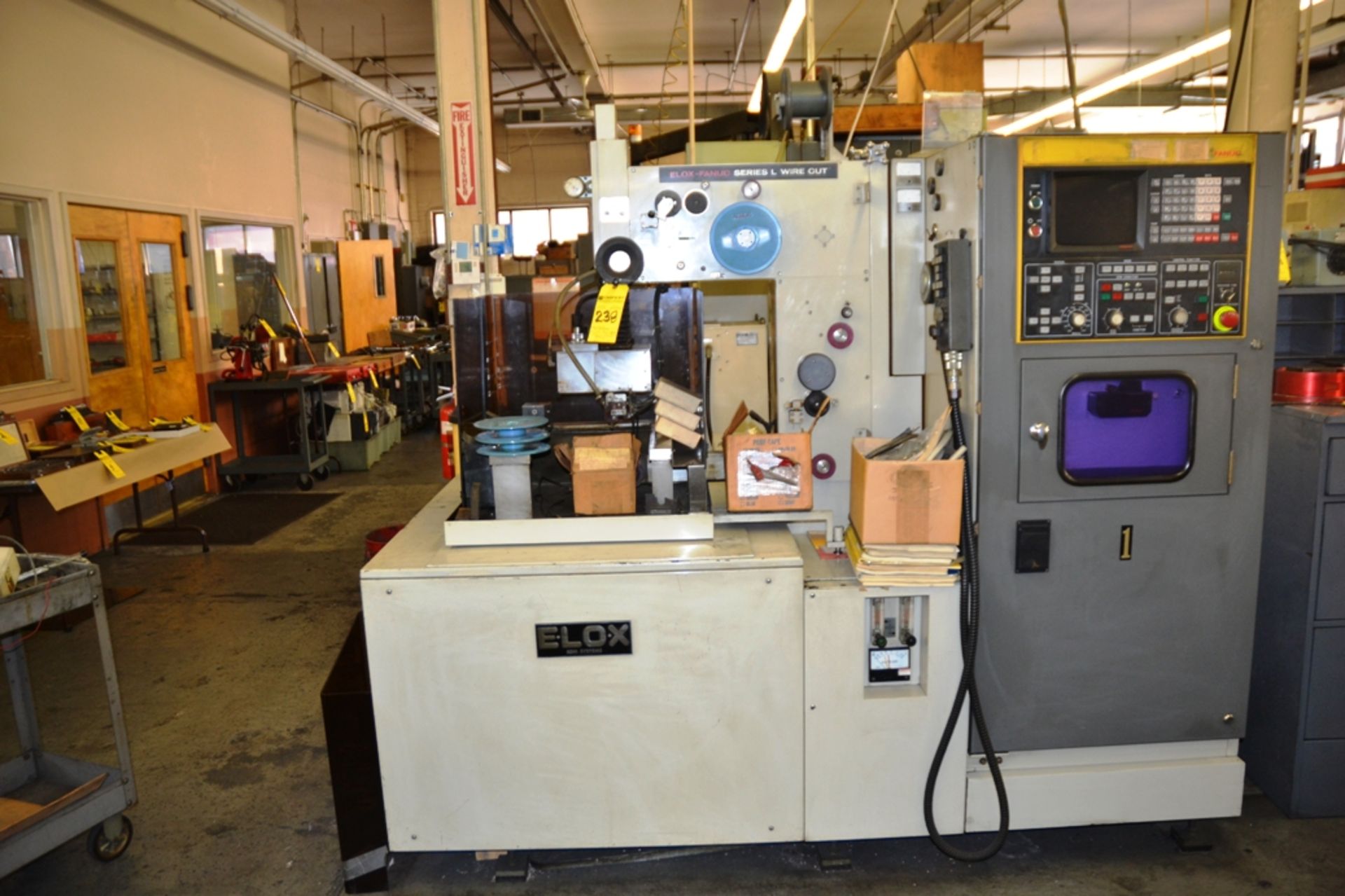 1985 Elox - Fanuc EDM Series "L" Wire Cut Machine, MDL. A048-0215-8002