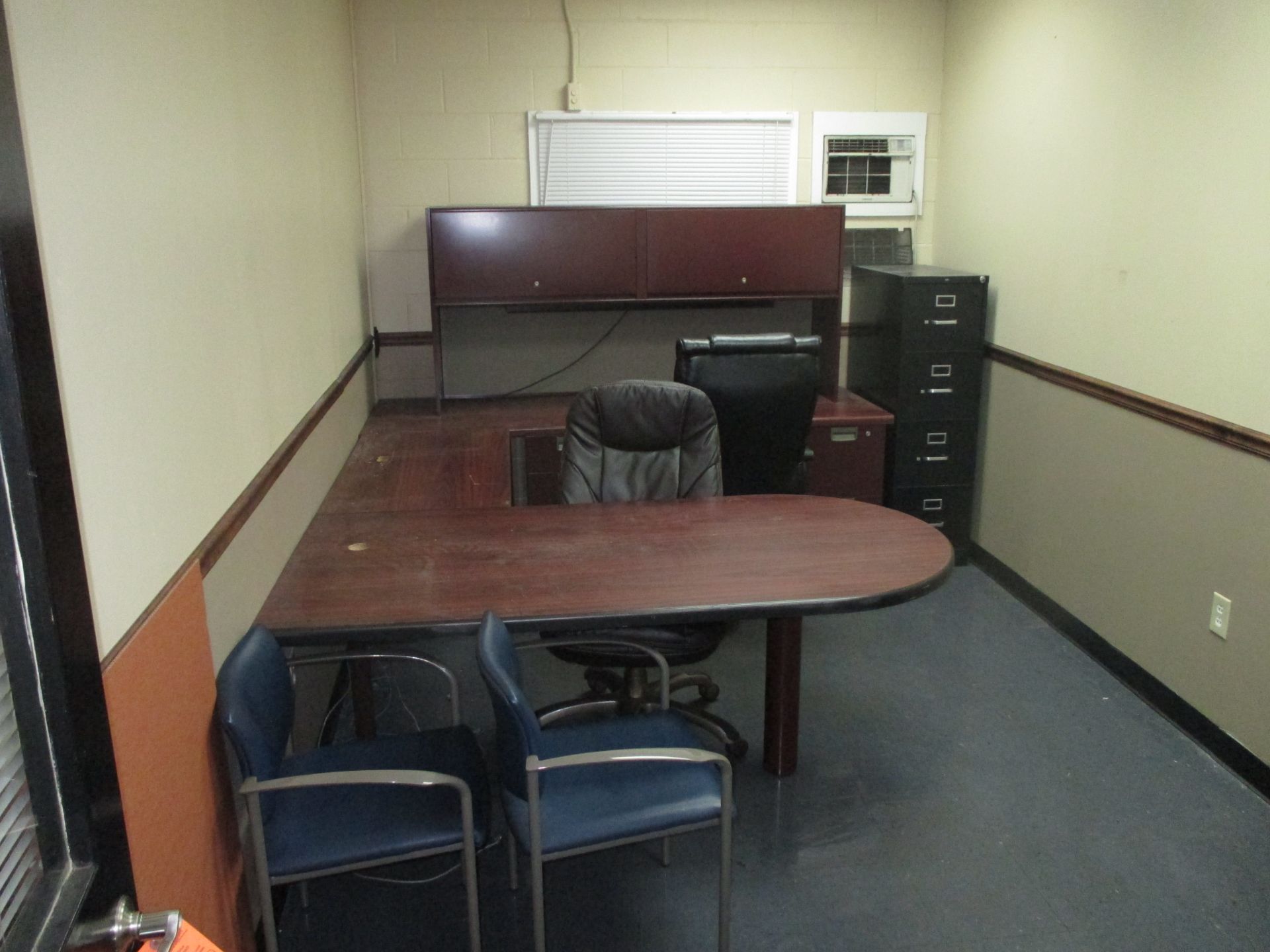 CONTENTS OF ROOM INCLUDING CHAIRS; DESK; & FILE CABINETS