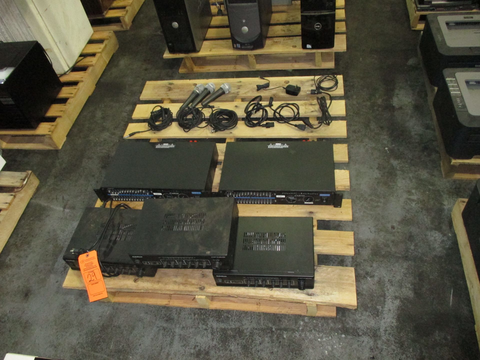 PALLET OF CARVIN AUDIO COMPONENTS