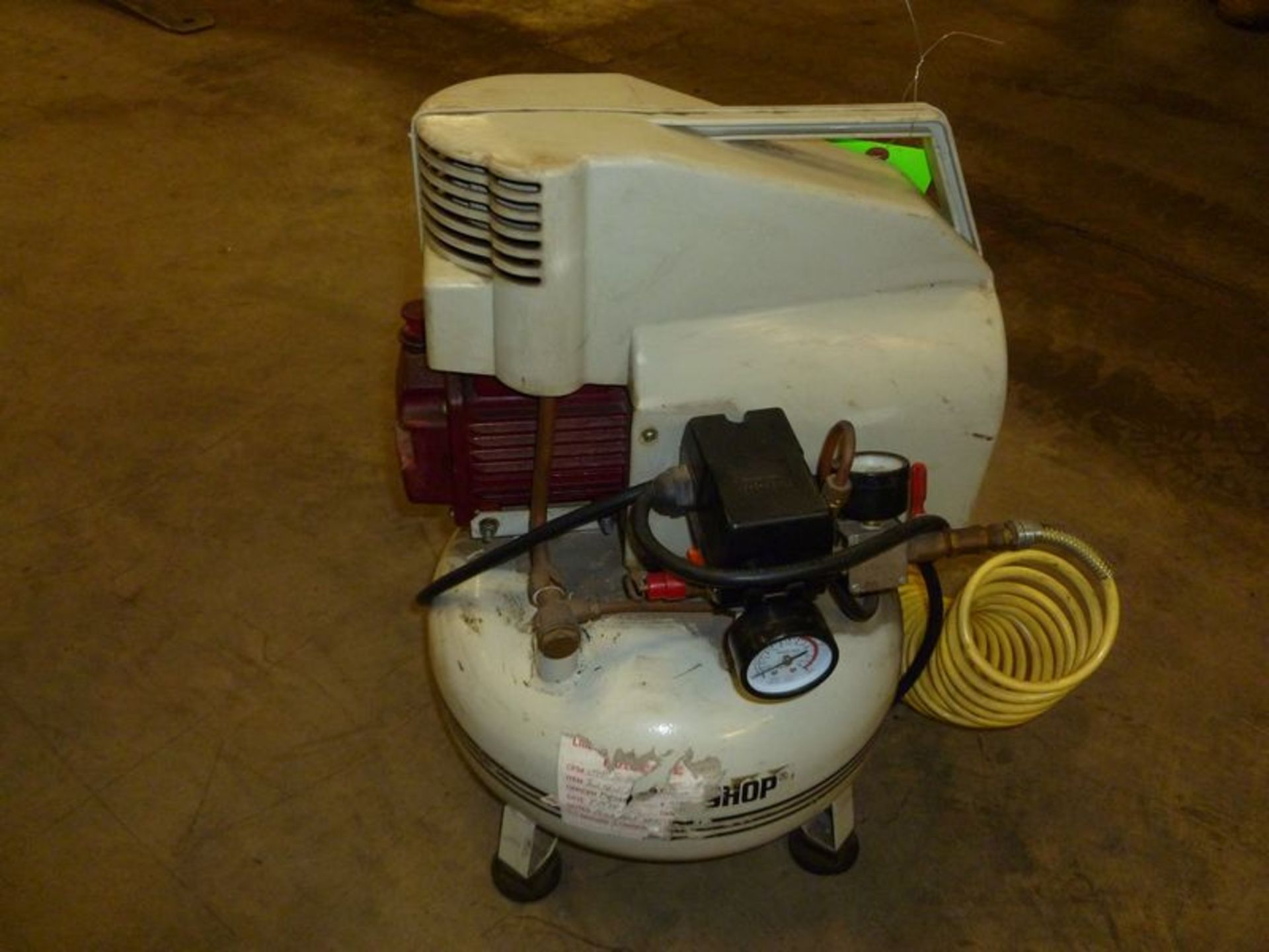 TOOL SHOP PANCAKE AIR COMPRESSOR 2 HP 4 GALLON (LOCATED AT 6901 ARDMORE AVE. FORT WAYNE, IN 46809) - Image 3 of 4