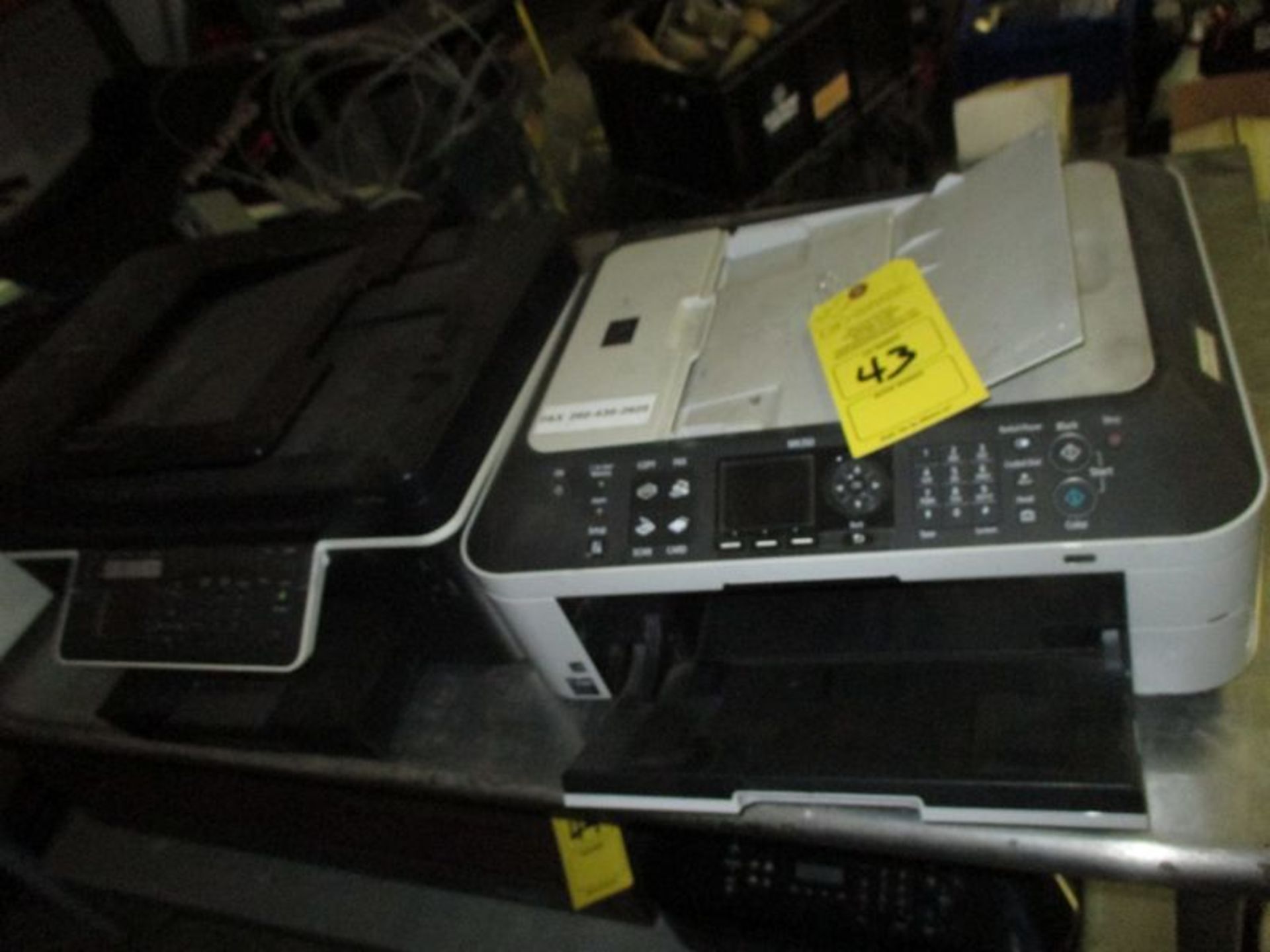 LOT OF PRINTERS INCLUDING CANNON MX350; DELL V715W; CANNON PRISMA & HP C419A INK (LOCATED AT 433