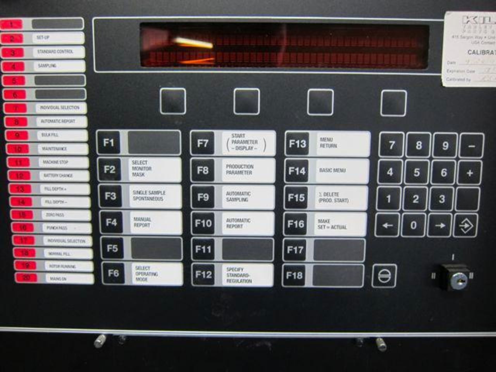 Kilian C100 Process control panel. For use with LX23A tablet press. - Image 3 of 8