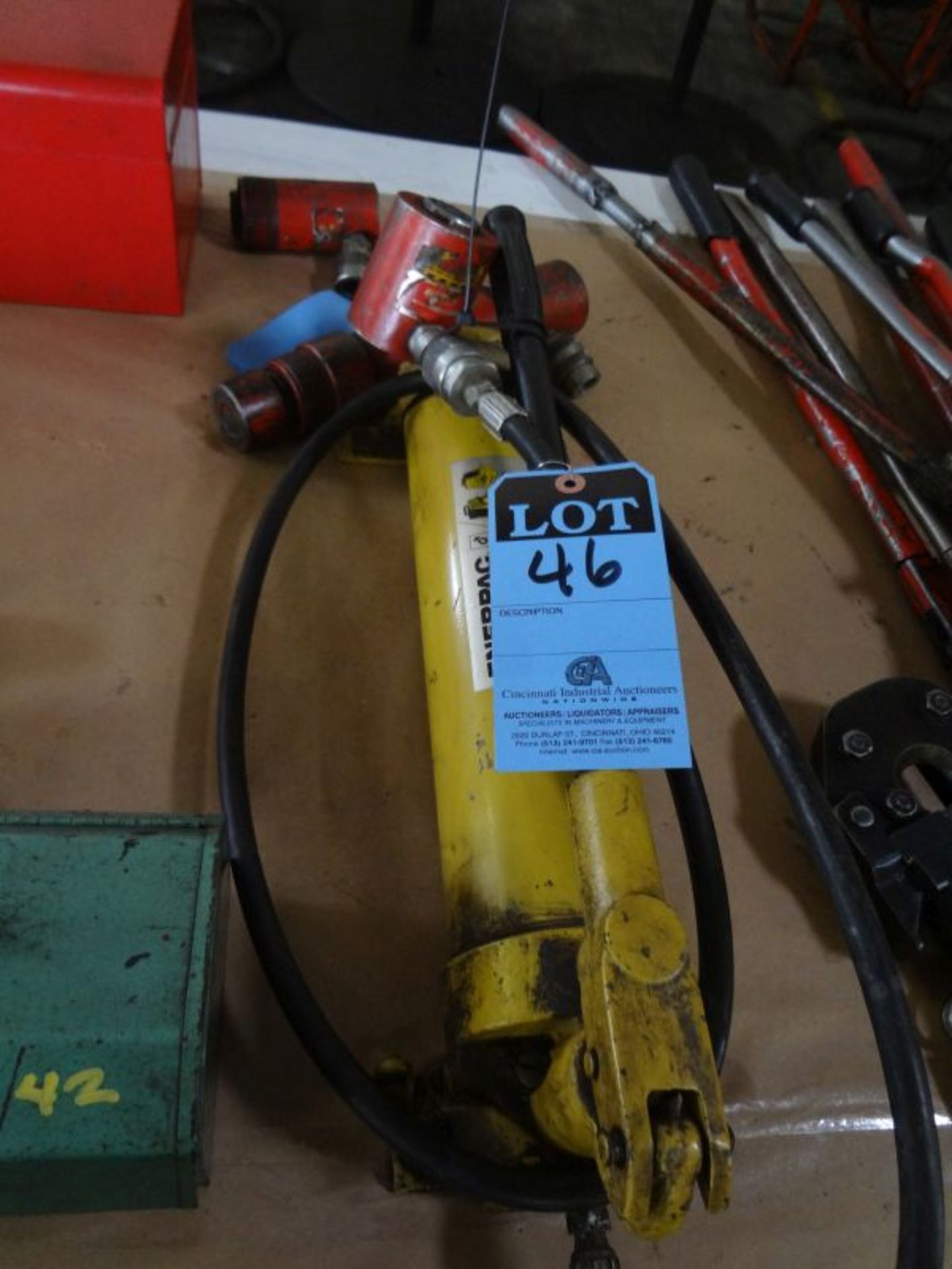 ENERPACK MODEL P80 HYDRAULIC HAND PUMP WITH JACK