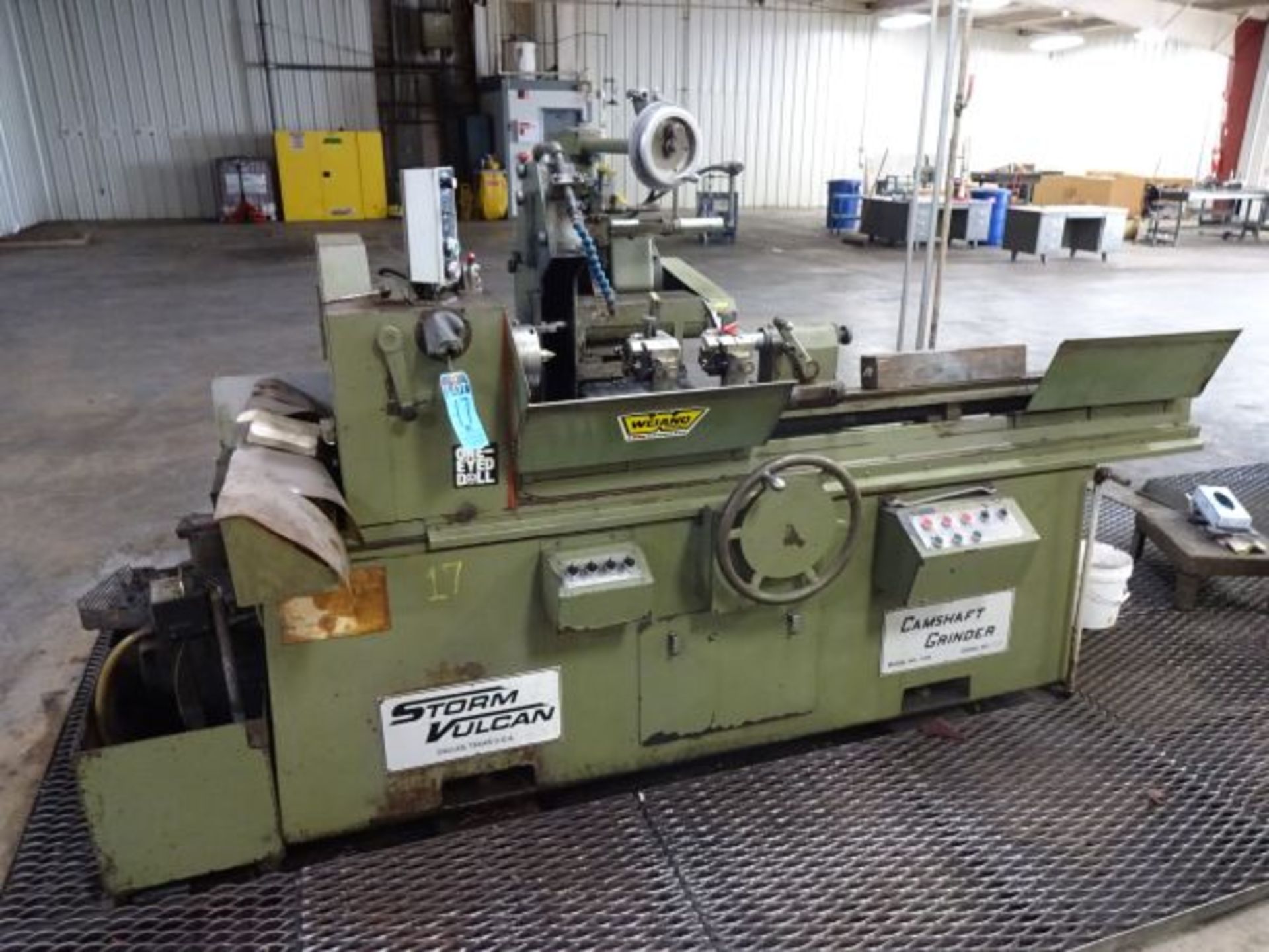 Storm Vulcan Model 1165 Camshaft Grinder; S/N 178-86, with Coolant Pump **Scobey Moving and Storage,