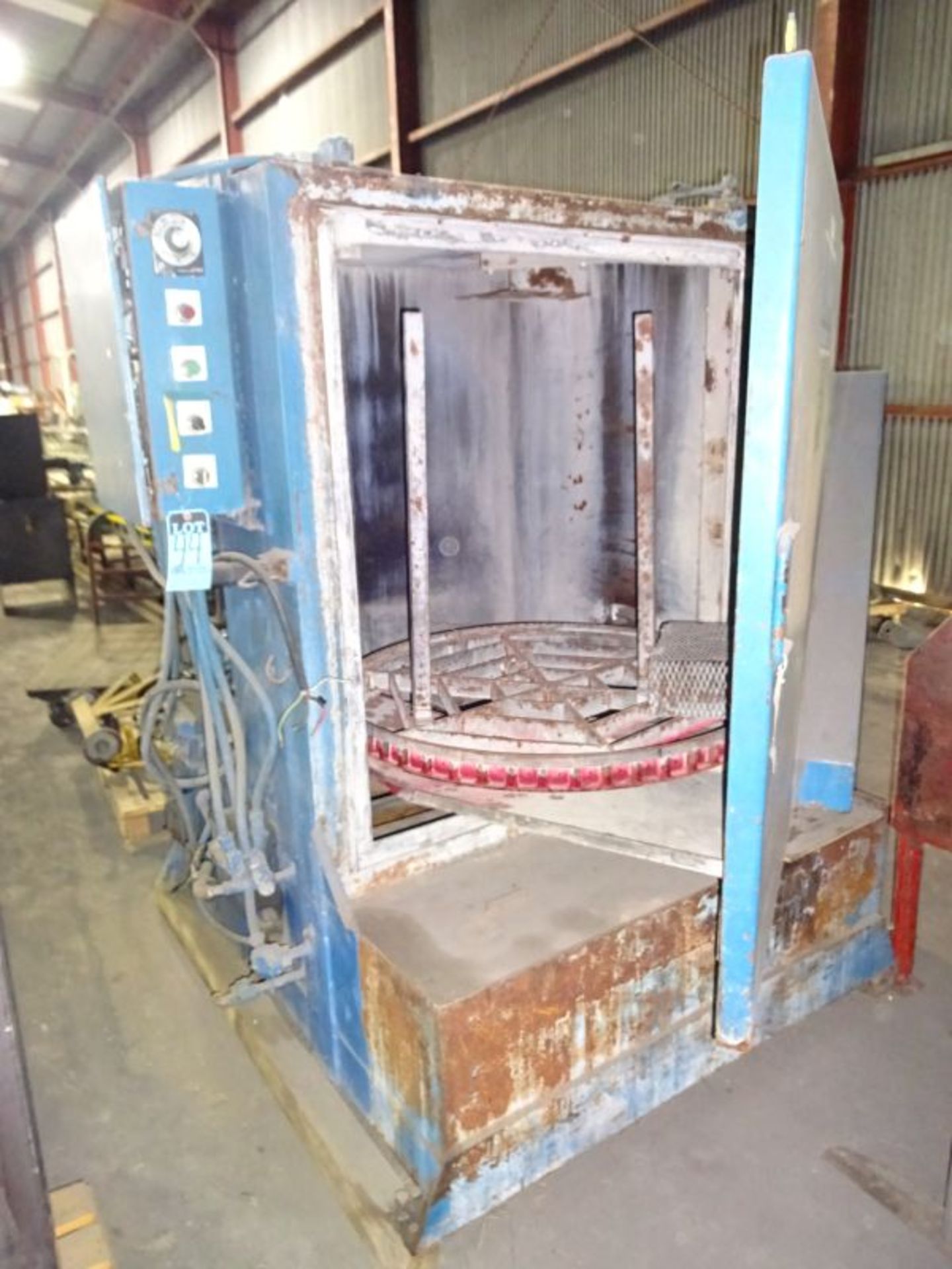 Mart Tornado Gas Fired Batch Type Rotary Parts Washer; S/N N/A, 41" Diameter X 38" High Chamber, - Image 3 of 7