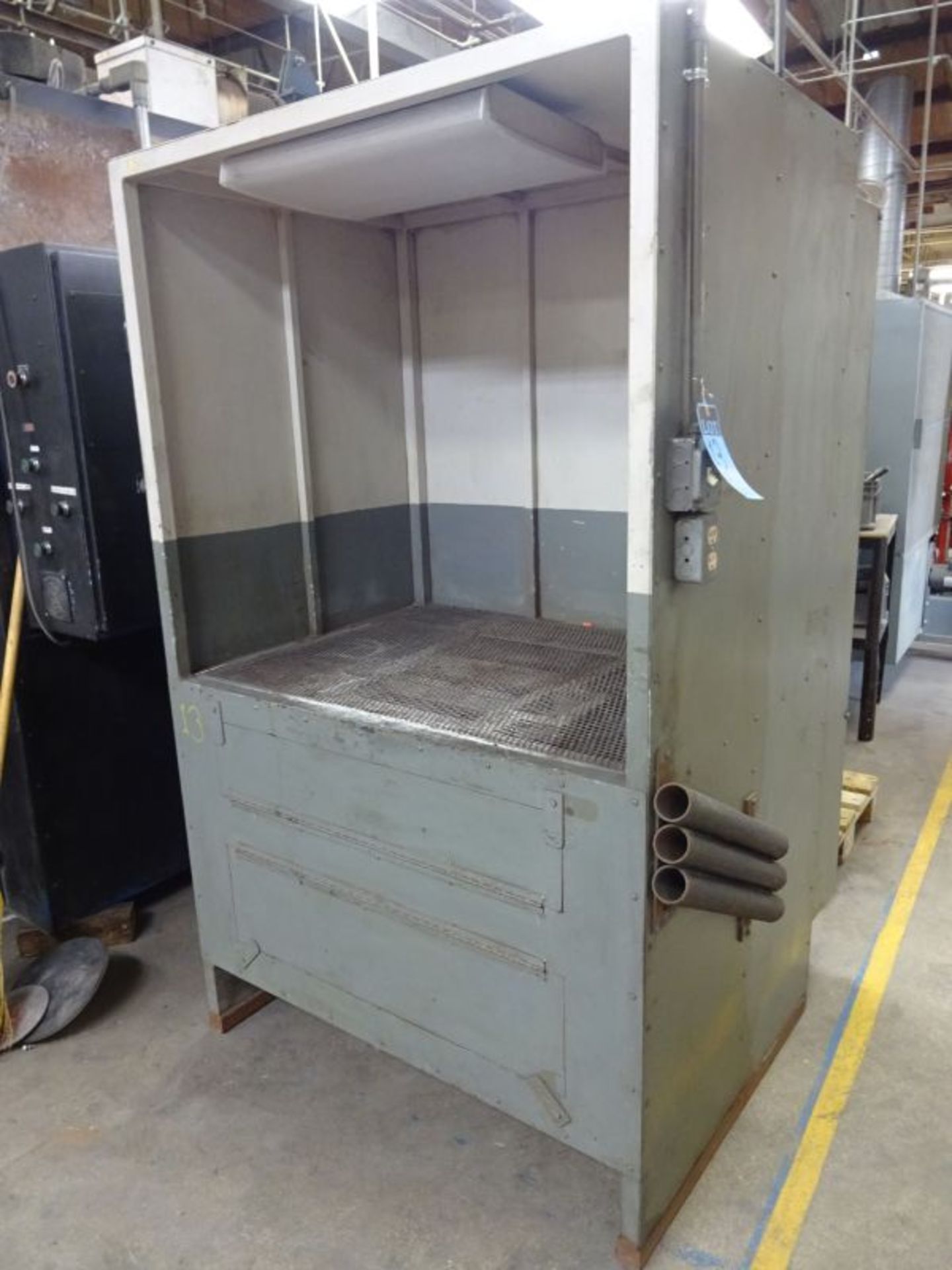 30" X 42" Downdraft Grinding Booth; 45" X 35" X 39" Booth, 3/4 HP Motor **Scobey Moving and Storage,