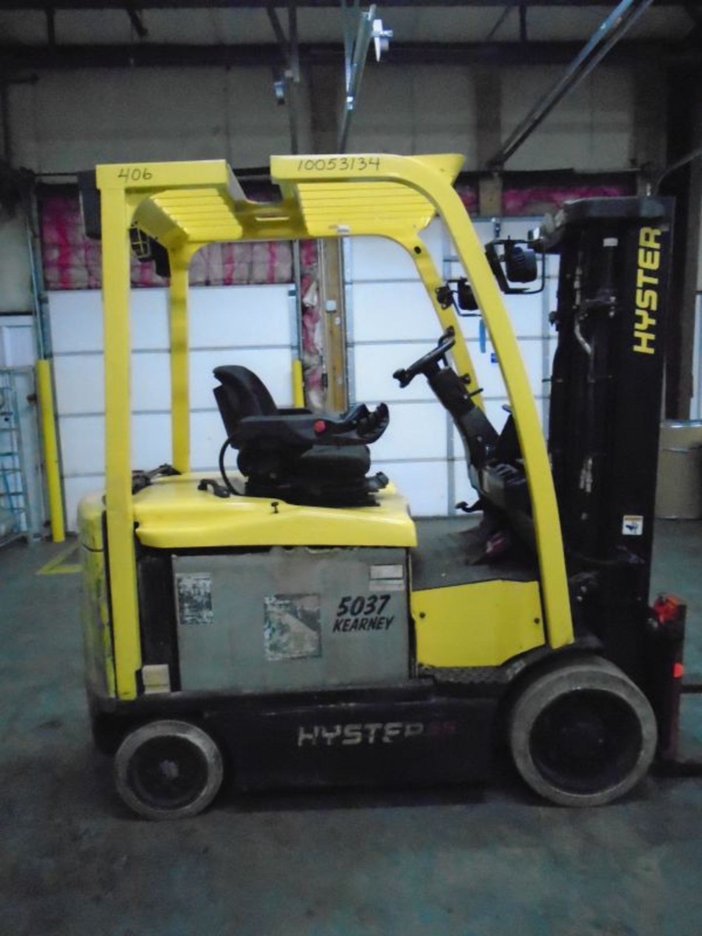 6,500 LB. HYSTER MODEL E65XN ELECTRIC CUSHION TIRE LIFT TRUCK; S/N A268N02166G, 25,206 HOURS - Image 3 of 12