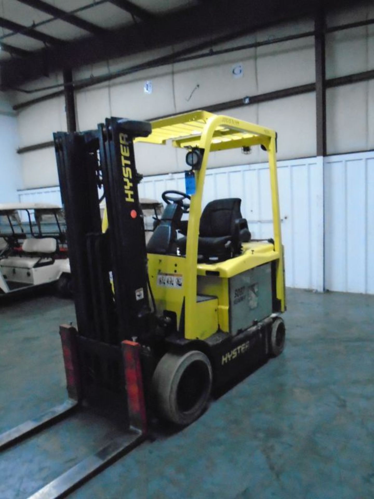 6,500 LB. HYSTER MODEL E65XN ELECTRIC CUSHION TIRE LIFT TRUCK; S/N A268N02166G, 25,206 HOURS - Image 8 of 12