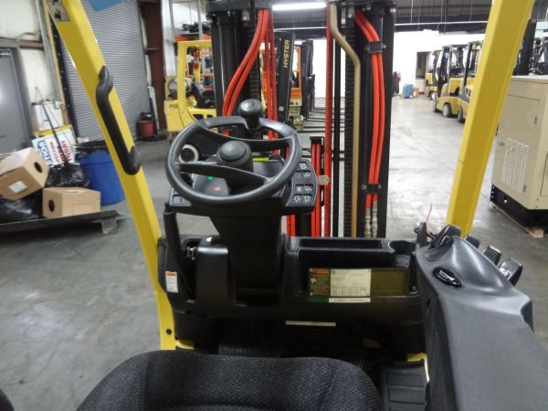 6,000 LB. HYSTER MODEL S60FT CUSHION TIRE LP GAS LIFT TRUCK; S/N F187V18147J, 14,797 HOURS - Image 9 of 9