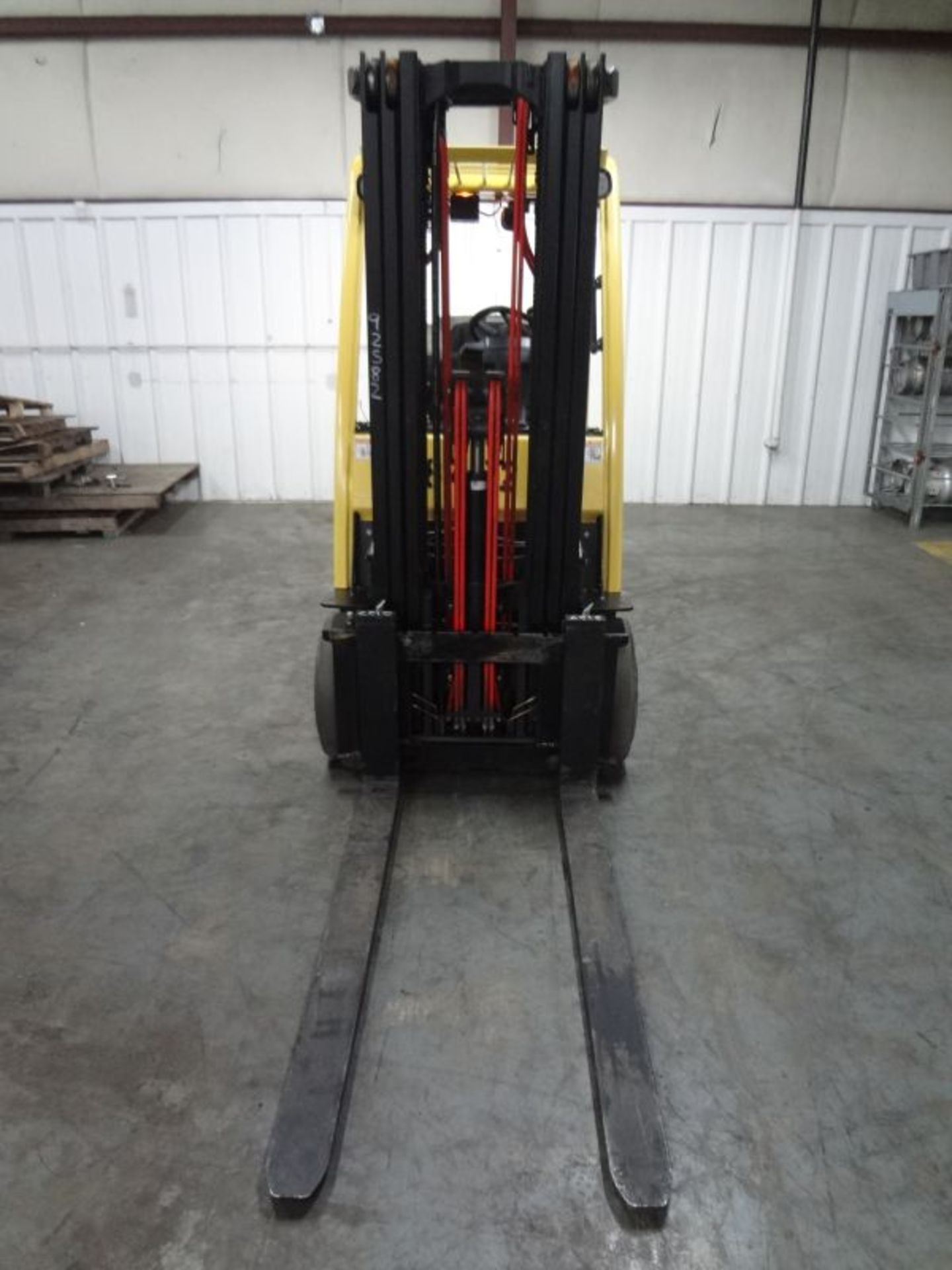 6,000 LB. HYSTER MODEL S60FT CUSHION TIRE LP GAS LIFT TRUCK; S/N F187V18147J, 14,797 HOURS - Image 5 of 9