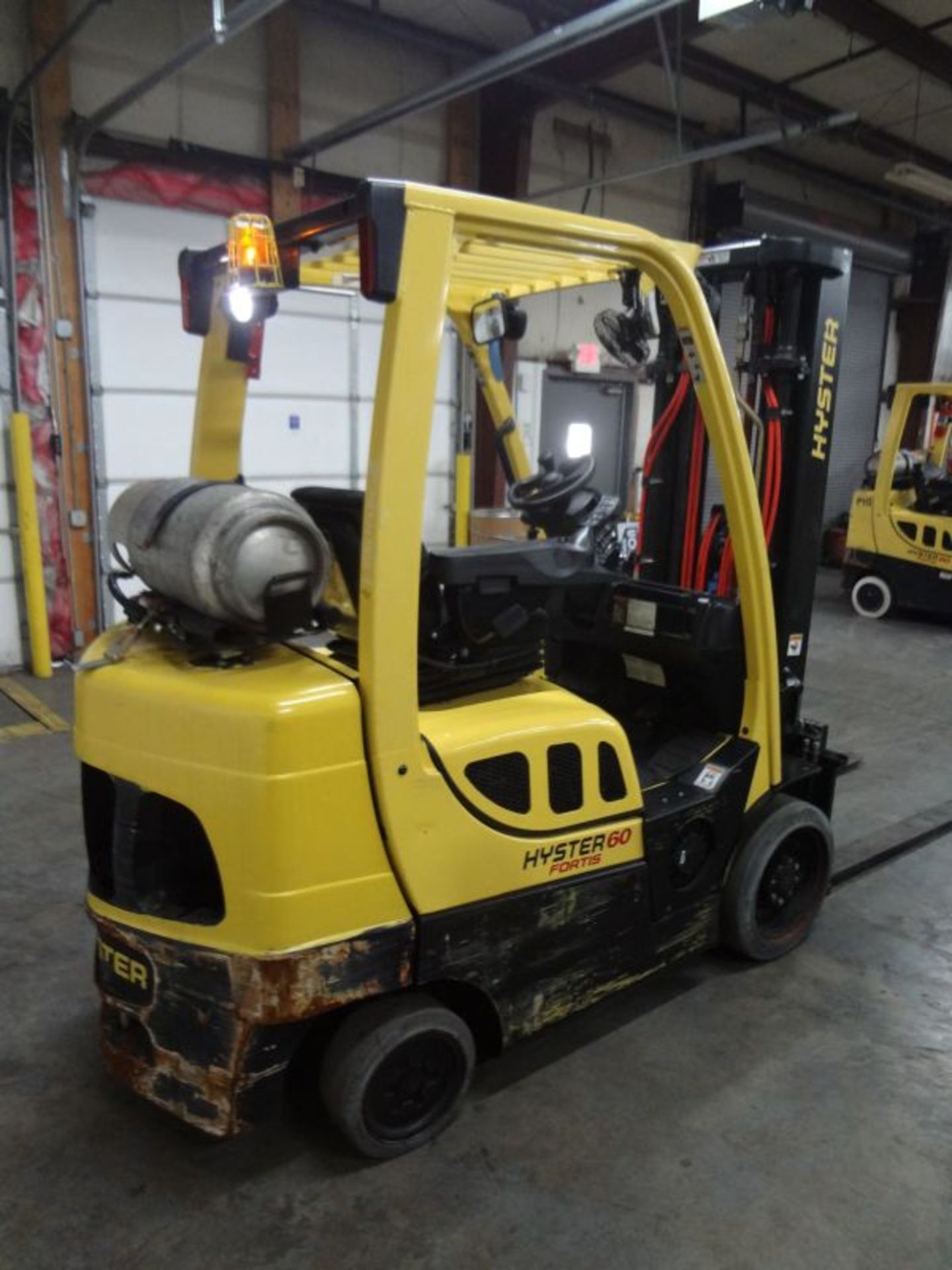 6,000 LB. HYSTER MODEL S60FT CUSHION TIRE LP GAS LIFT TRUCK; S/N F187V18147J, 14,797 HOURS - Image 3 of 9