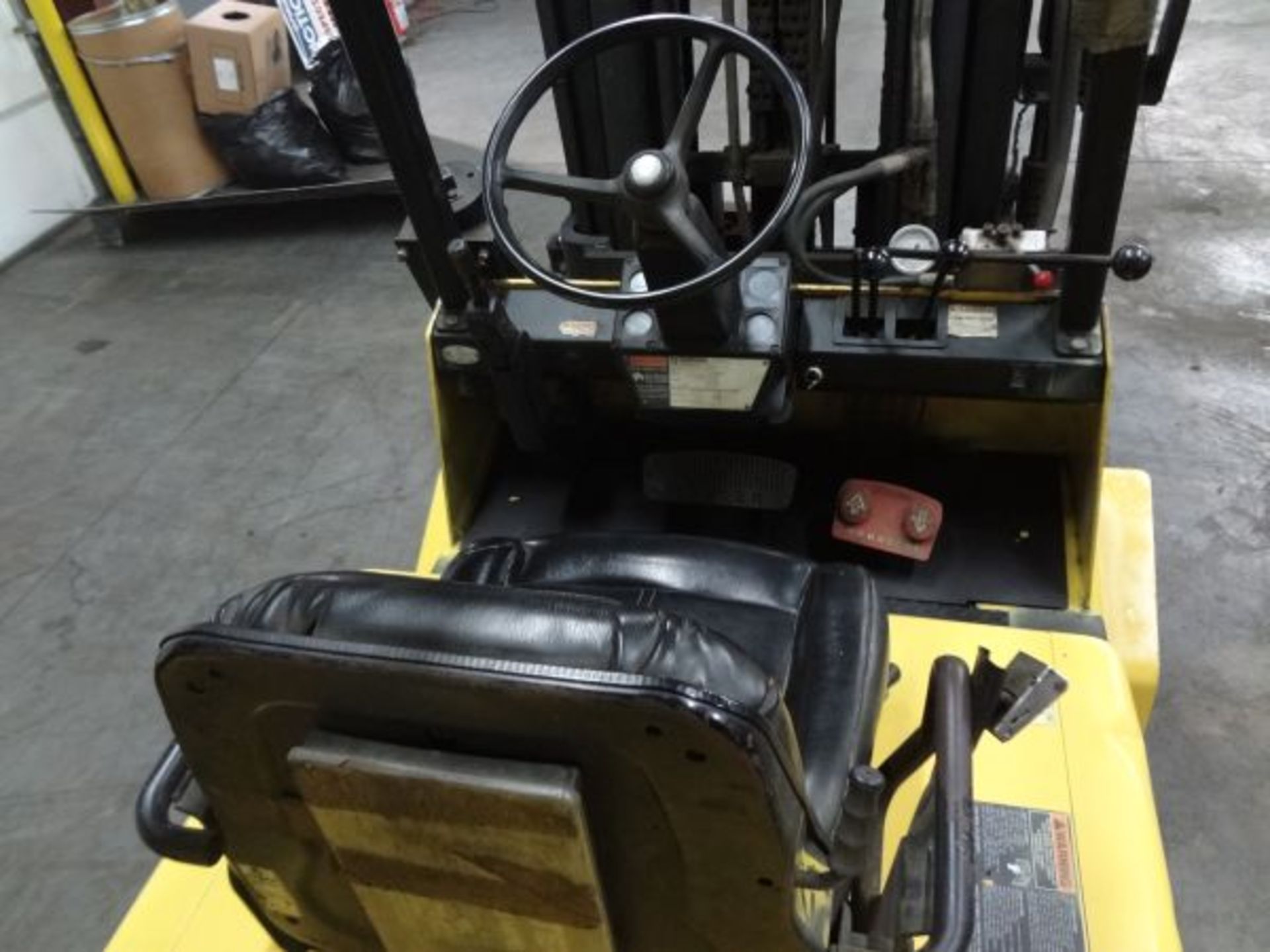 12,000 LB. HYSTER MODEL S120XLS CUSHION TIRE LP GAS LIFT TRUCK; S/N D004V09765S, 6,567 HOURS - Image 8 of 8