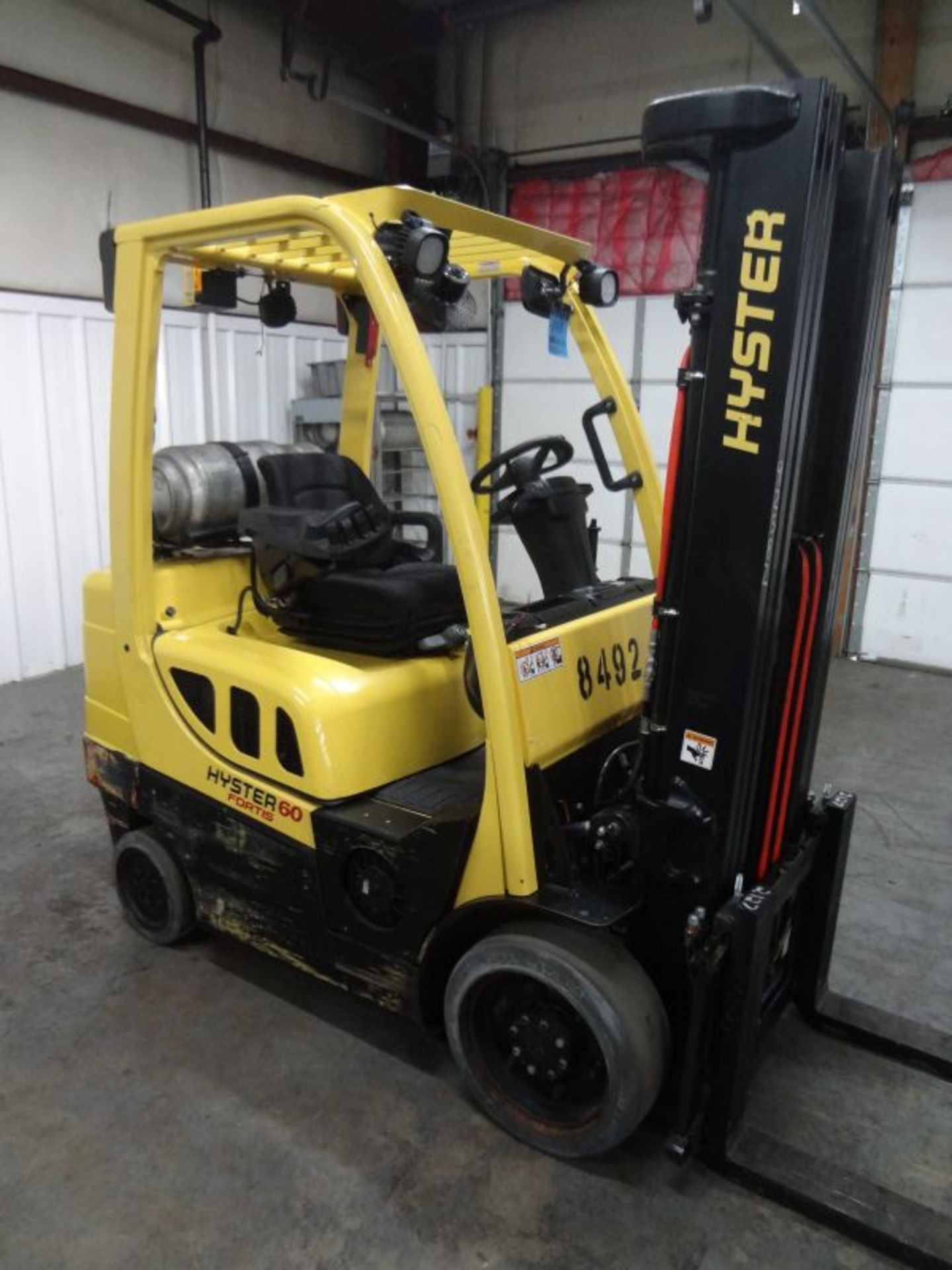 6,000 LB. HYSTER MODEL S60FT CUSHION TIRE LP GAS LIFT TRUCK; S/N F187V18147J, 14,797 HOURS - Image 2 of 9