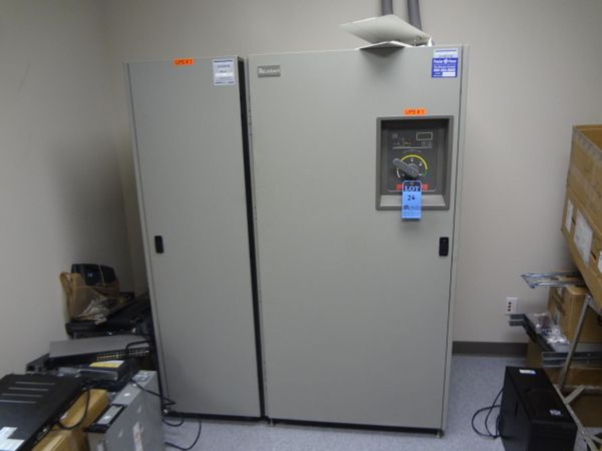 16 KVA LIEBERT MODEL AP321 UNINTERRUPTIBLE POWER SYSTEM; S/N M16419, 3 PH, 44 AMPS, 60 HZ, 240 VOLTS