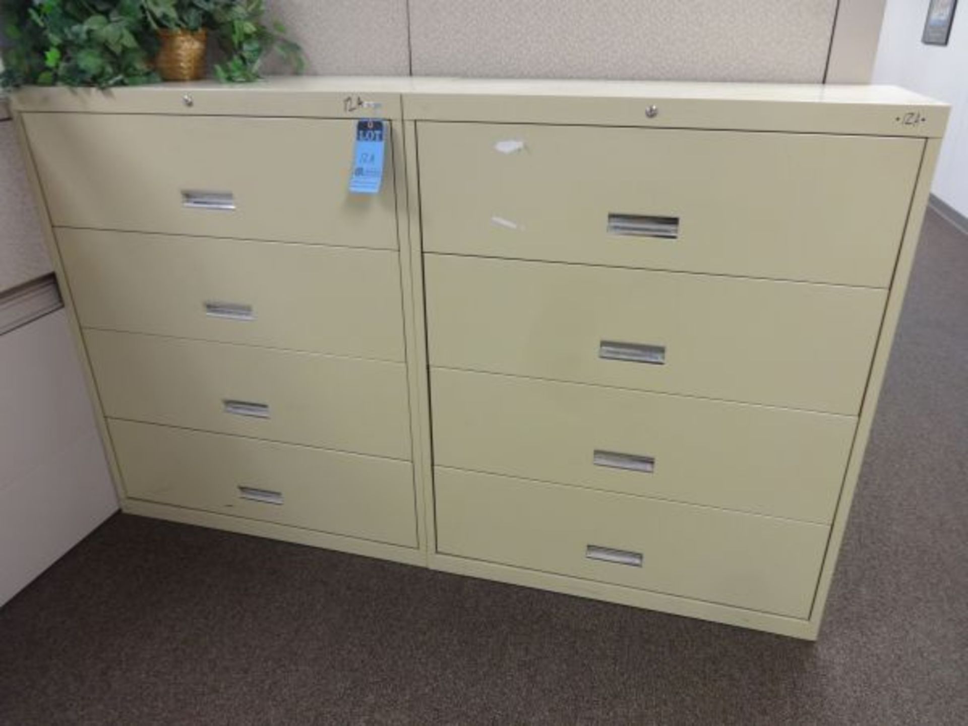 4-DOOR LOTH LATERAL FILE CABINETS