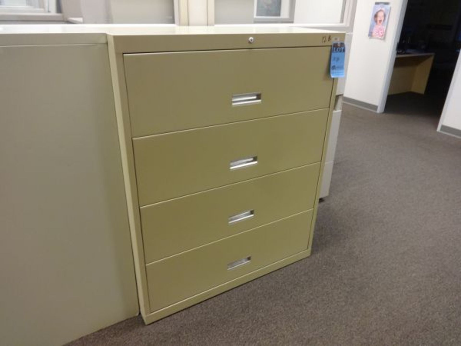 4-DOOR LOTH LATERAL FILE CABINET