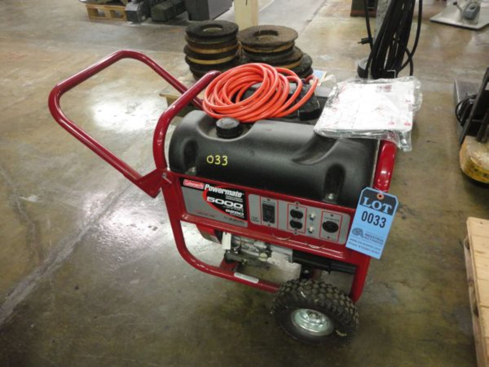 5,000 RUNNING WATT COLEMAN POWERMATE GASOLINE PORTABLE GENERATOR