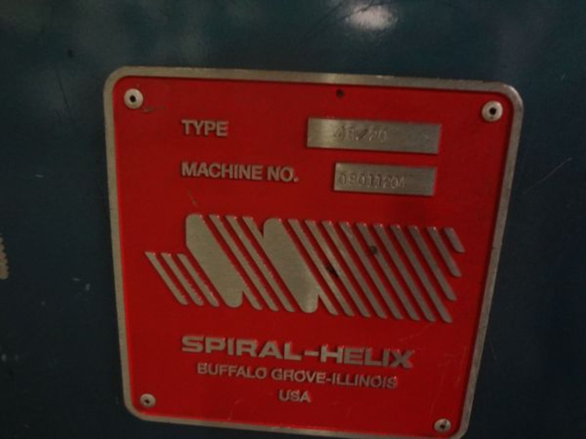 SPIRAL-HELIX MODEL ROVAL-ROLLER 48/20 OVAL ROLLING MACHINE; S/N 08011204 - Image 2 of 7