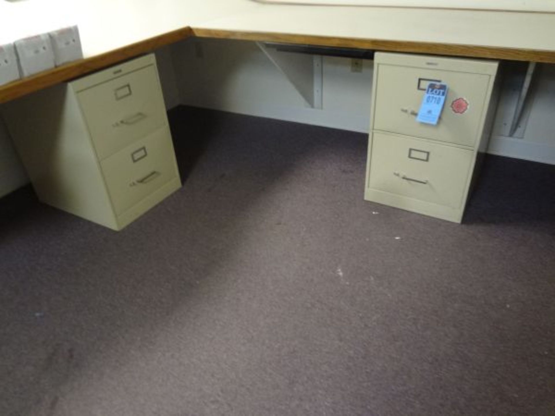 TWO-DRAWER FILE CABINETS (NO FURNITURE ATTACHED TO BUILDING)