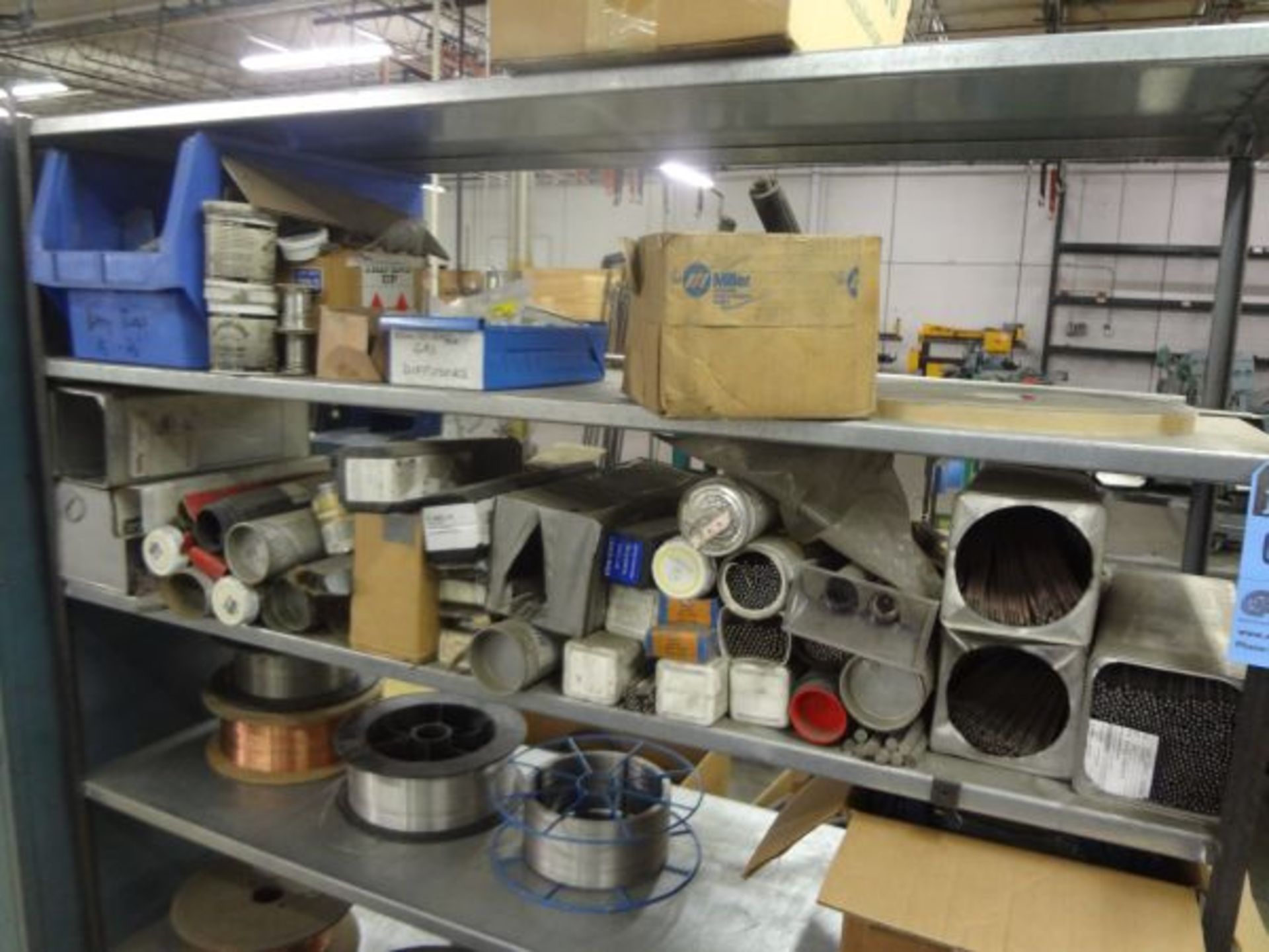 (LOT) WELDING SUPPLIES WITH SHELF - Image 2 of 3