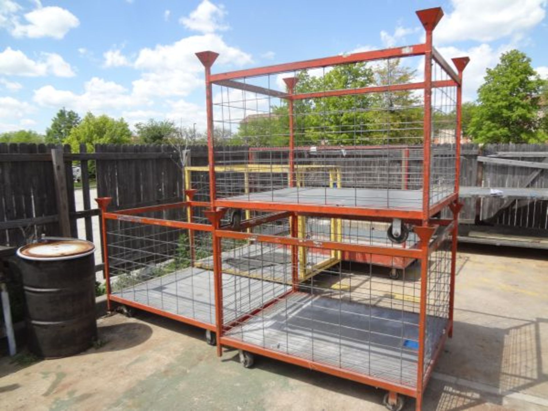 50" X 60" X 49" PORTABLE / STACKABLE CAGE TYPE CARTSÂ