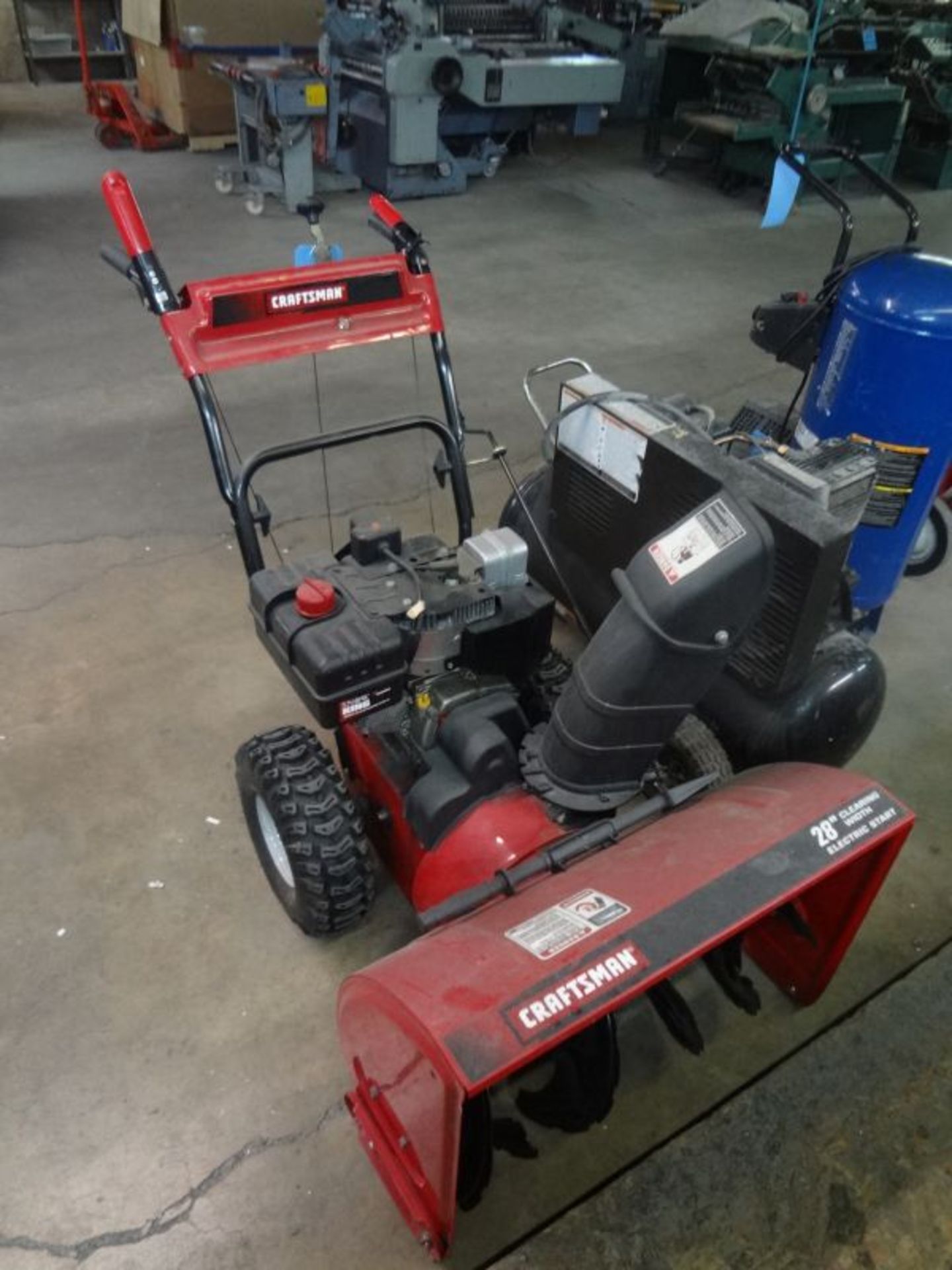 28" CRAFTSMAN GASOLINE POWER ELECTRIC START SELF PROPELLED SNOW BLOWER, 9 HP - Image 3 of 3