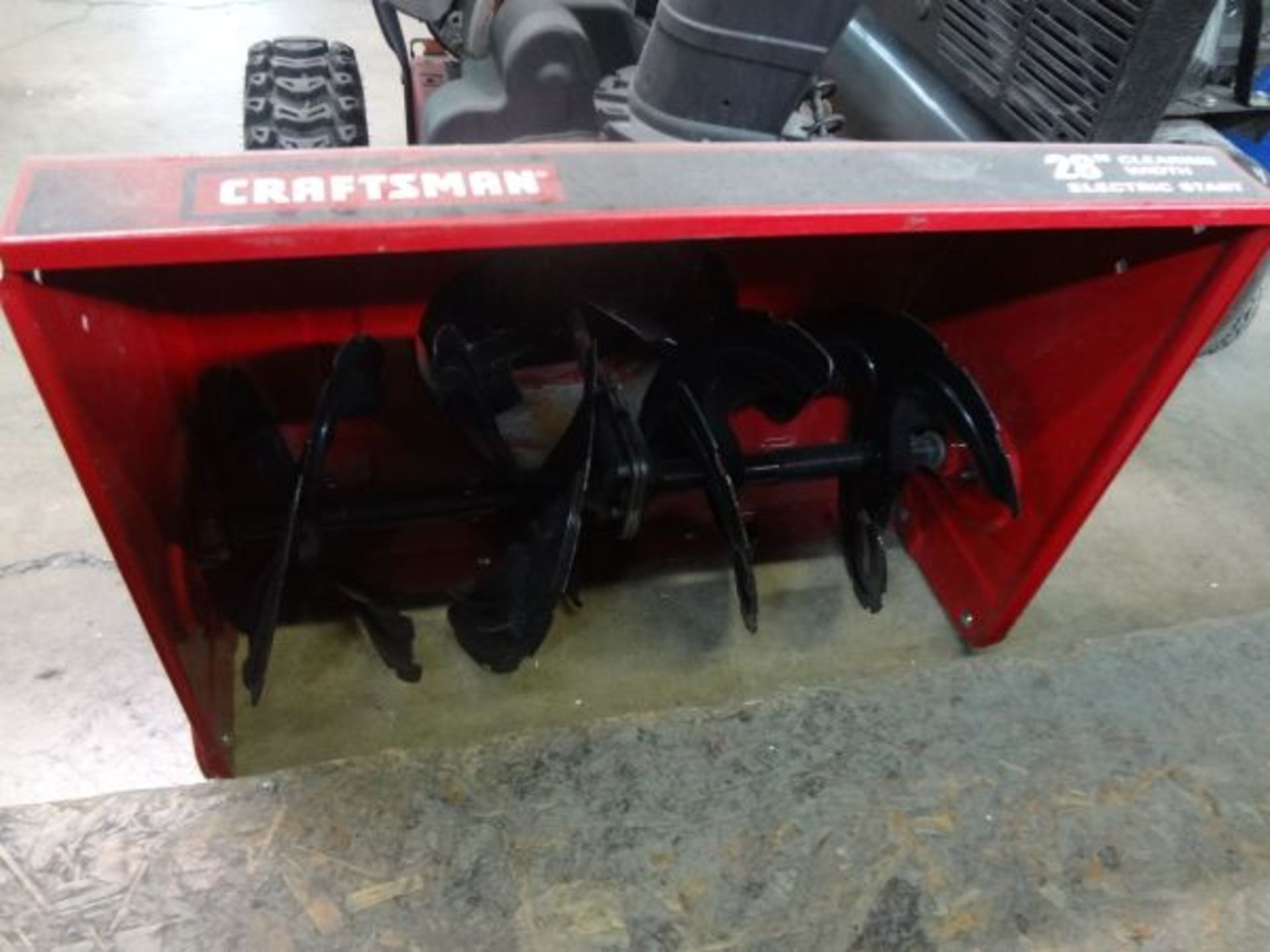 28" CRAFTSMAN GASOLINE POWER ELECTRIC START SELF PROPELLED SNOW BLOWER, 9 HP - Image 2 of 3