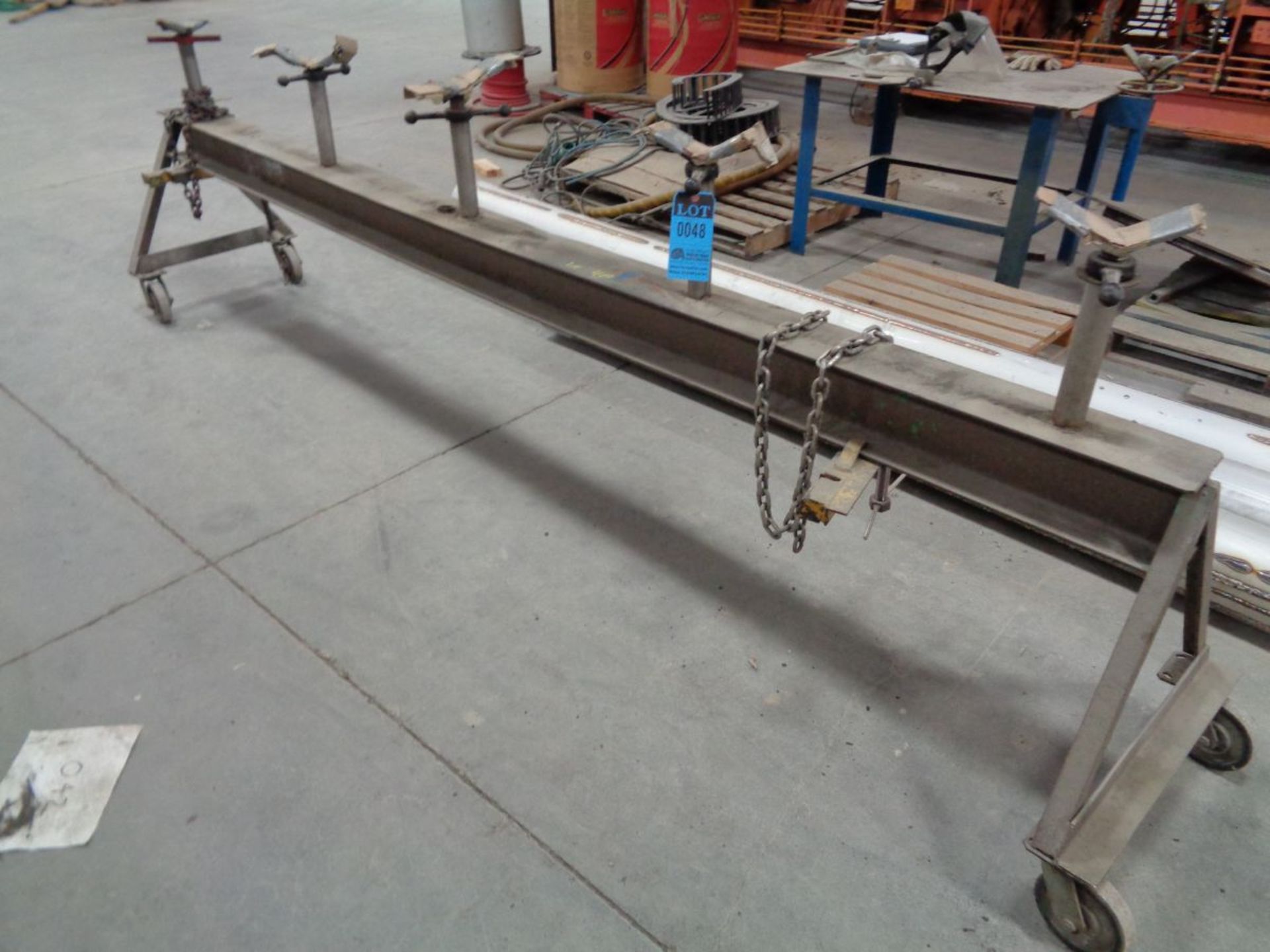 PORTABLE PIPE STAND, 139" LONG