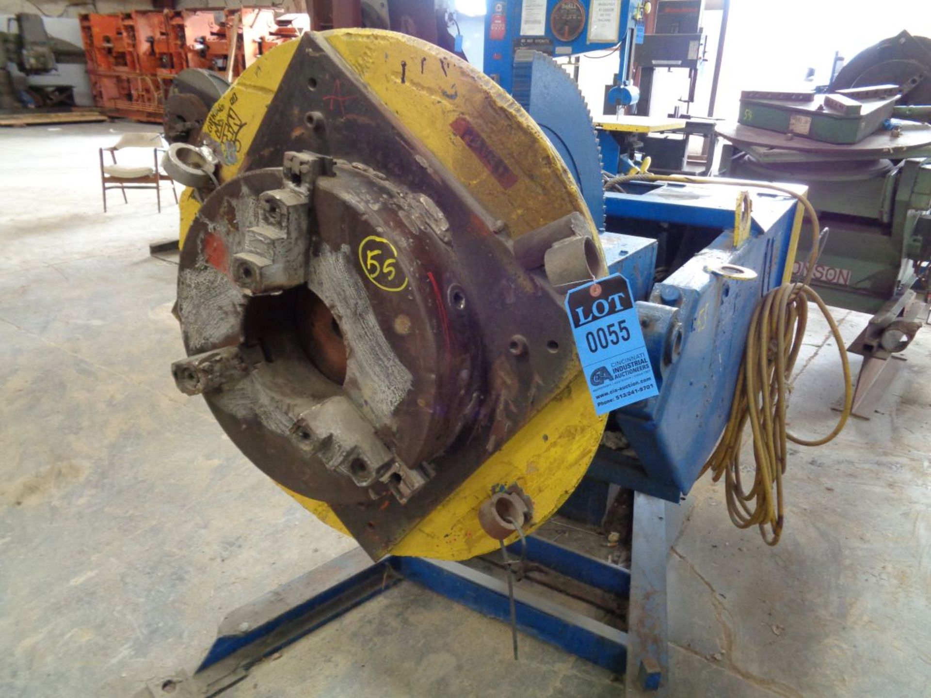 3,000 LB. RANSOME MODEL 30PS WELDING POSITIONER; S/N C87, POWER TILT AND ROTATION, 33-1/2"