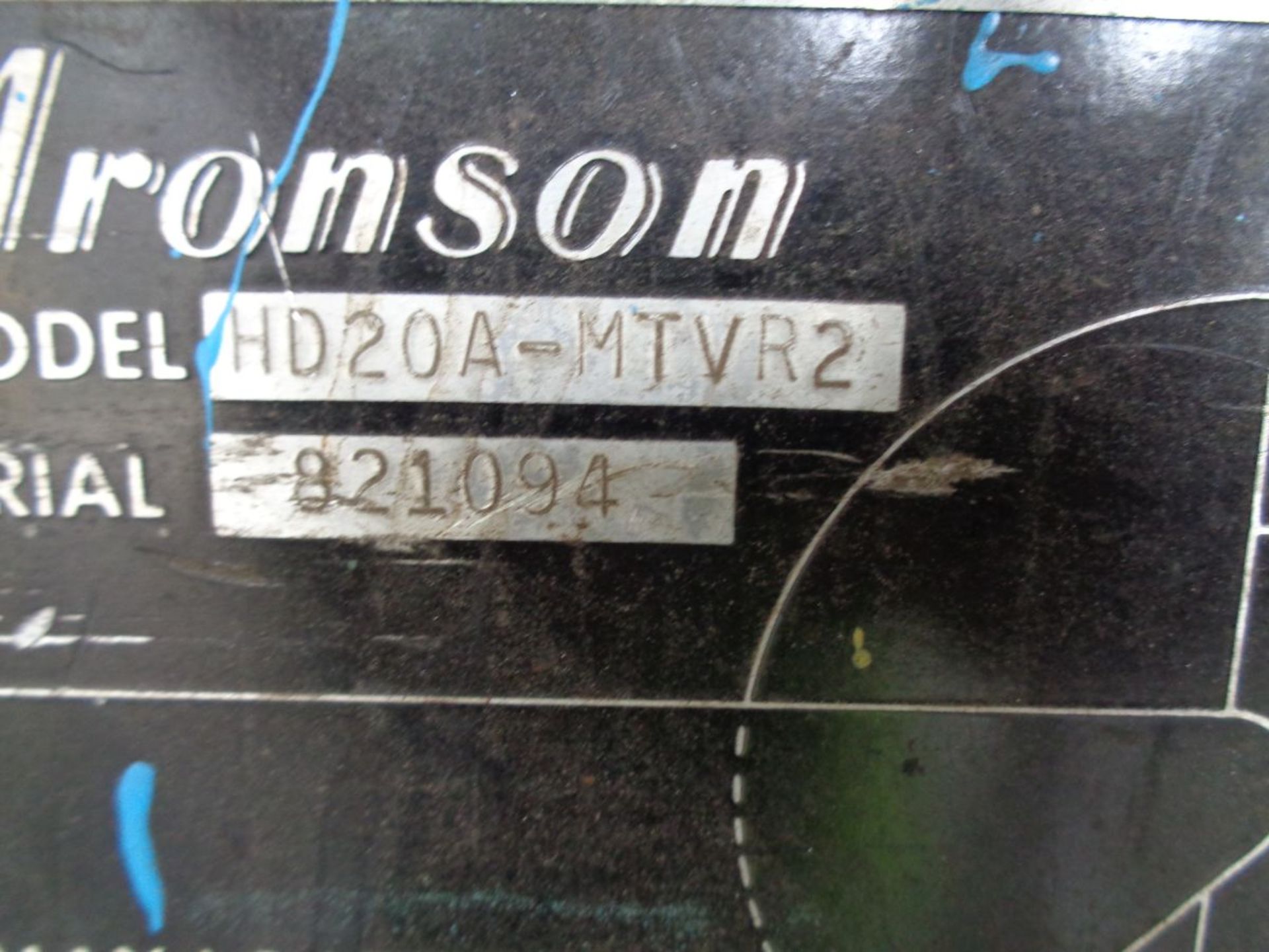 2,000 LB. ARONSON MODEL HD20A-MTVR2 WELDING POSITIONER; S/N 821094, POWER TILT AND ROTATION MAX - Image 6 of 6