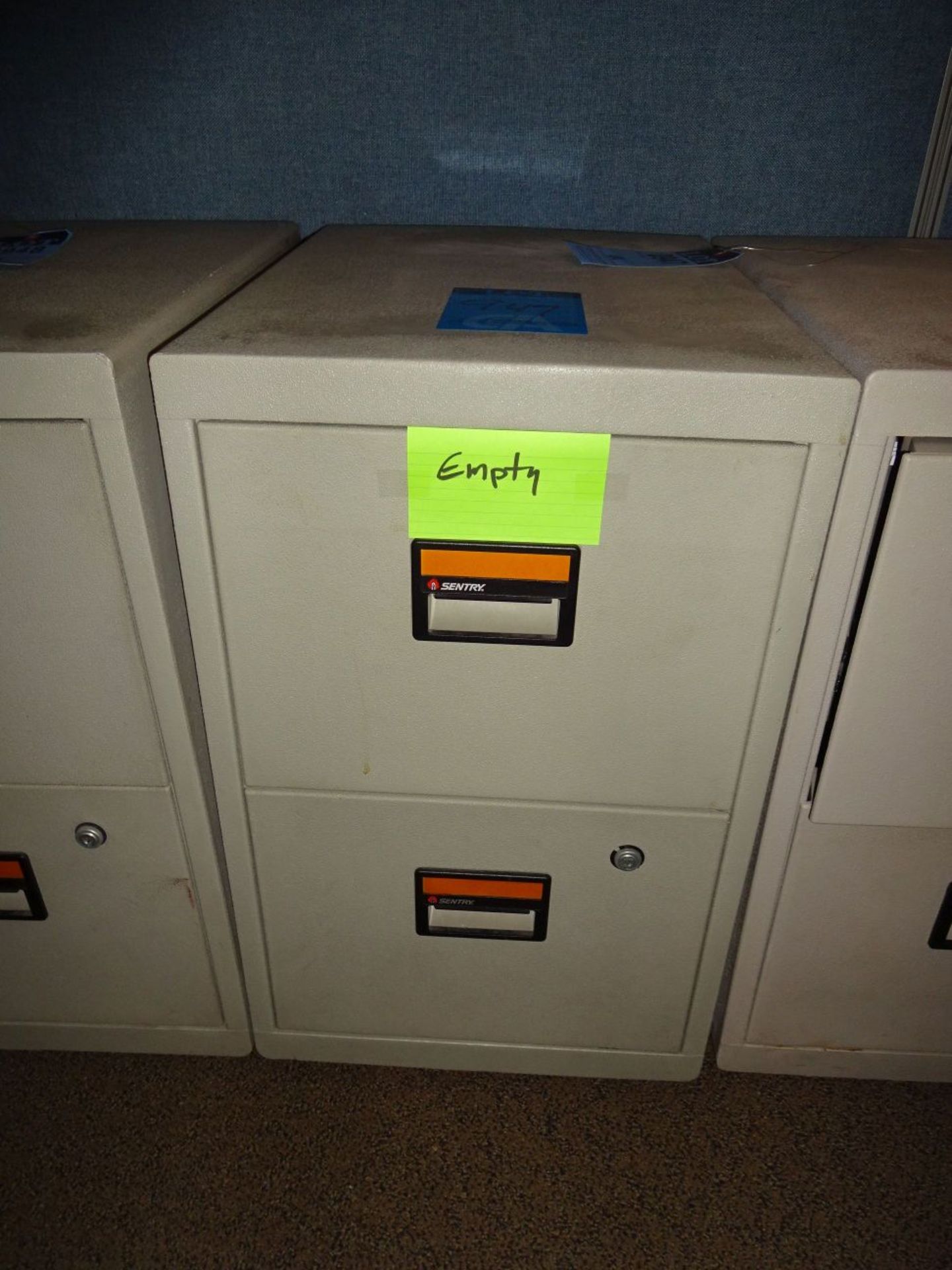 2-DRAWER SENTRY FIRE PROOF LETTER FILE CABINET