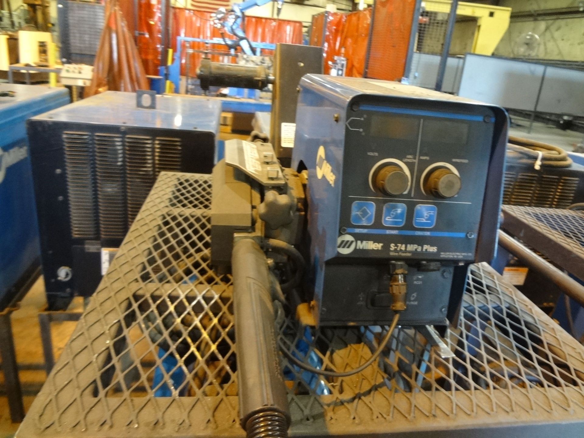 350 AMP MILLER INVISION 352 MPA AUTOLINE WELDER; S/N MC330539U, W/ MILLER S-74 MPA PLUS WIRE FEED - Image 3 of 3