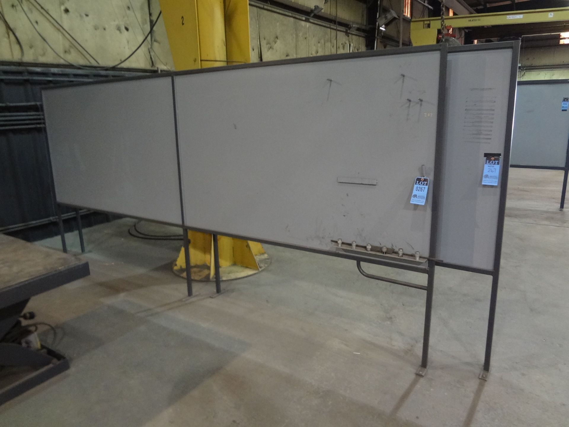 168" LONG X 78" HIGH STEEL PARTITIONS