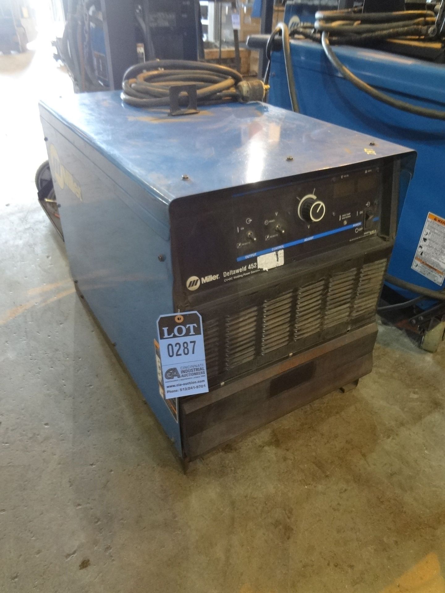 450 AMP MILLER DELTAWELD 452 WELDER; S/N LA169888