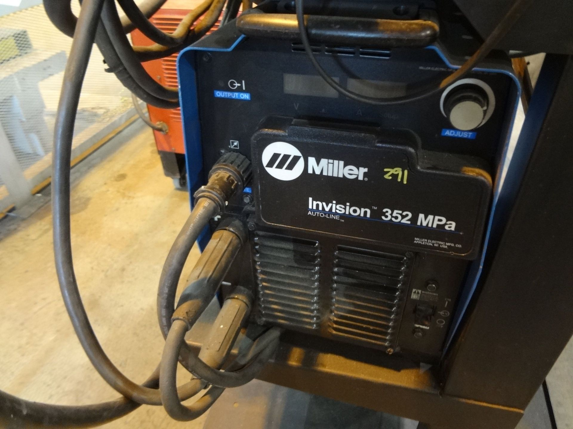 350 AMP MILLER INVISION 352 MPA AUTOLINE WELDER; S/N MD300146U, W/ MILLER S-74 MPA PLUS WIRE FEED - Image 2 of 3