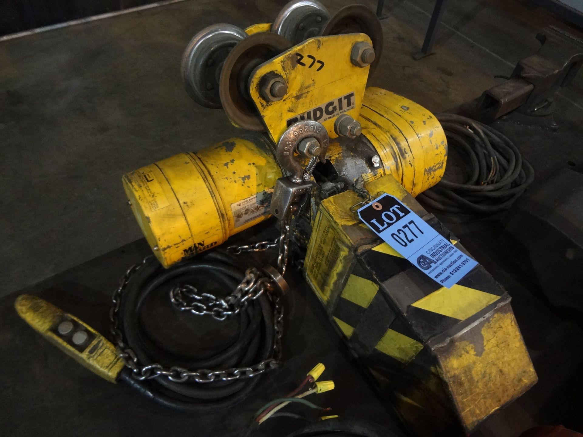 1/2 TON BUDGIT ELECTRIC CHAIN HOIST