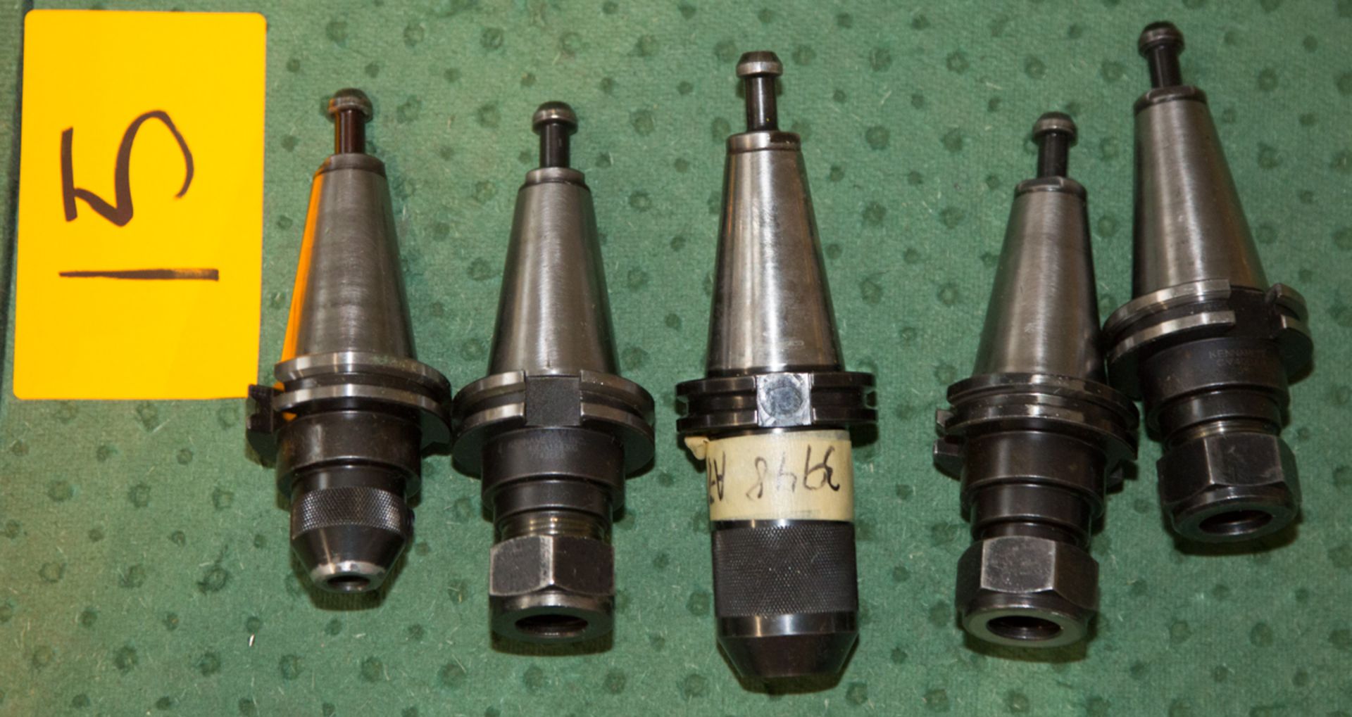 (5) CAT 40 TOOL HOLDERS