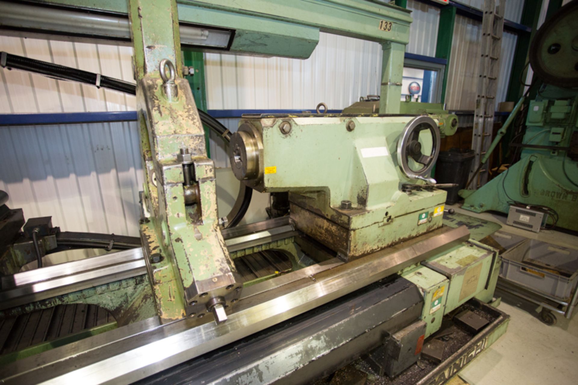 DAINICHI CNC LATHE MOD. M95-400, 40" SWING X 14FT BETWEEN CENTERS, STEADY REST, 8 STATION TURRET - Image 7 of 16