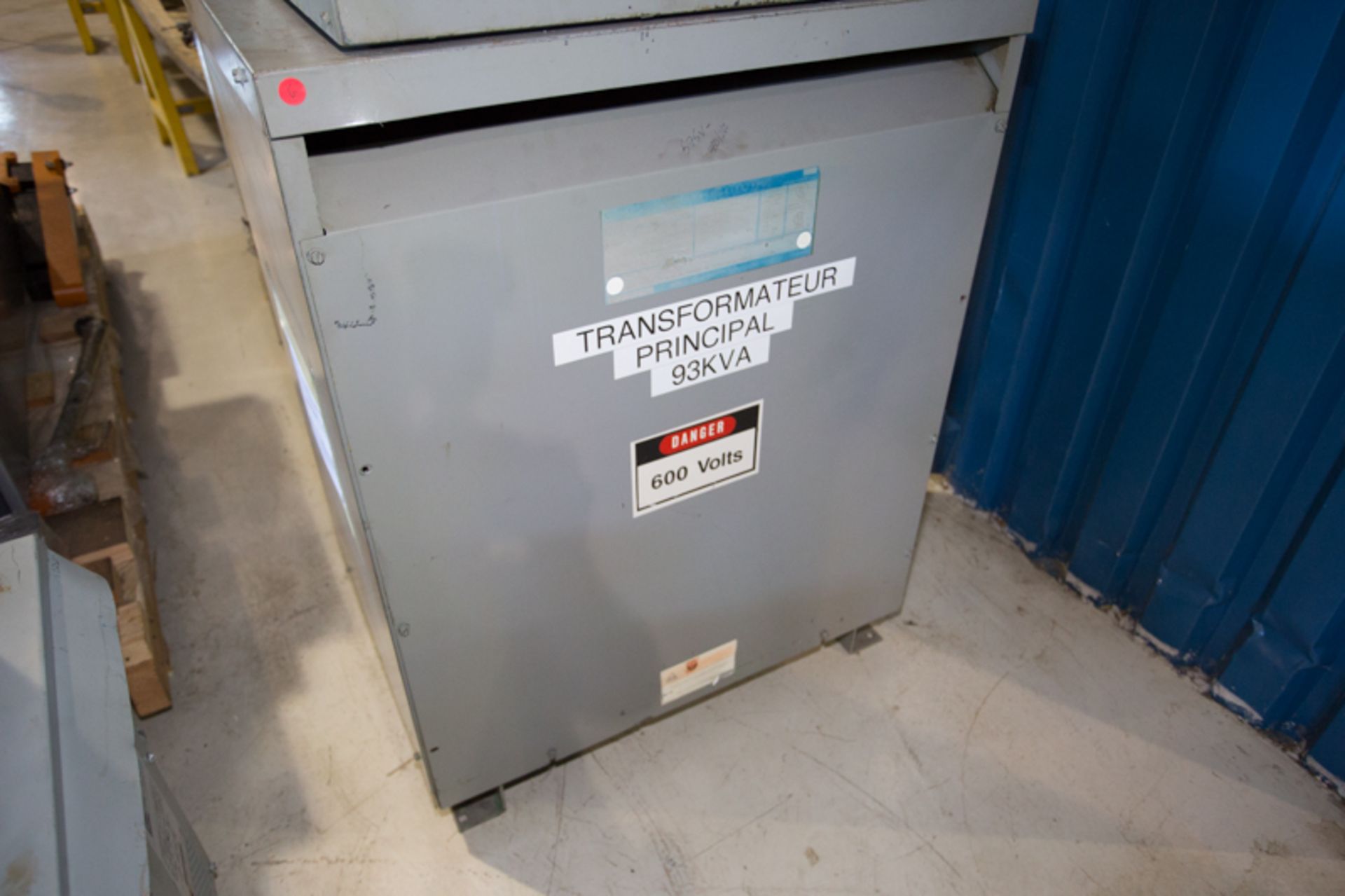 GE 93 KVA TRANSFORMER, 575V-460/265V (#6)