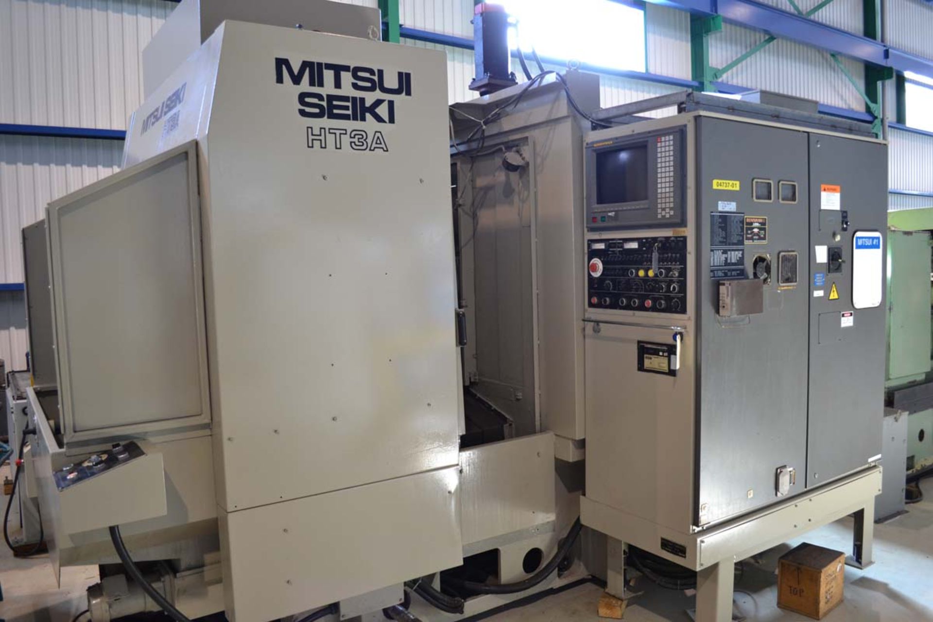 MITSUI SEIKI CNC HORIZONTAL MACHINING CENTER MOD. HT3A, PALLET SIZE (2): 15.7 IN. X 15.7 IN.
