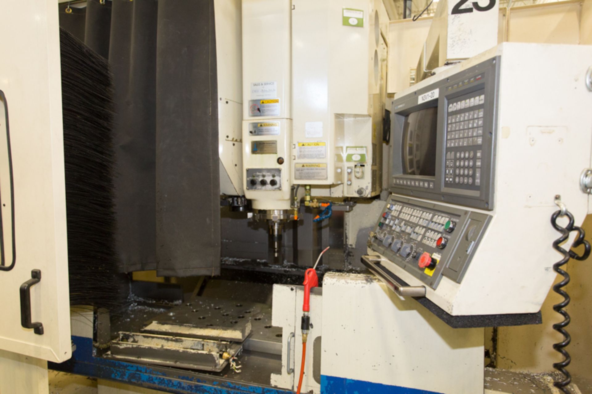 OKUMA CNC VERTICAL MACHINING CENTER MOD. MC-40VB, 5000 RPM, 50 TAPER, 18" X 39" TABLE, 20 ATC, - Image 11 of 11