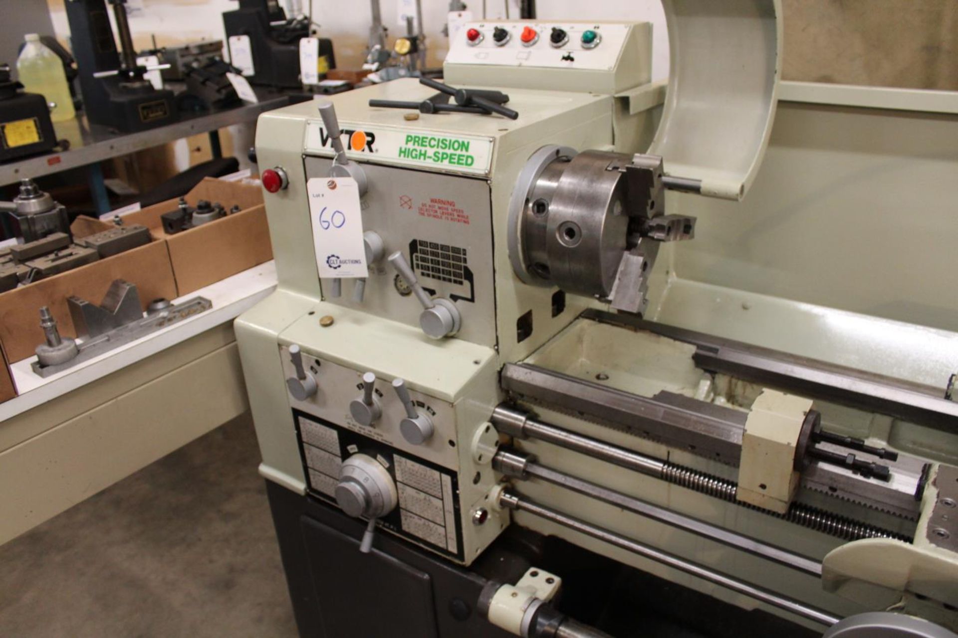 Victor 1640B Gap Bed Engine Lathe (video)  D1-6" Camlock Spindle, 2.06" HTS, in/mm Threading - Image 4 of 18