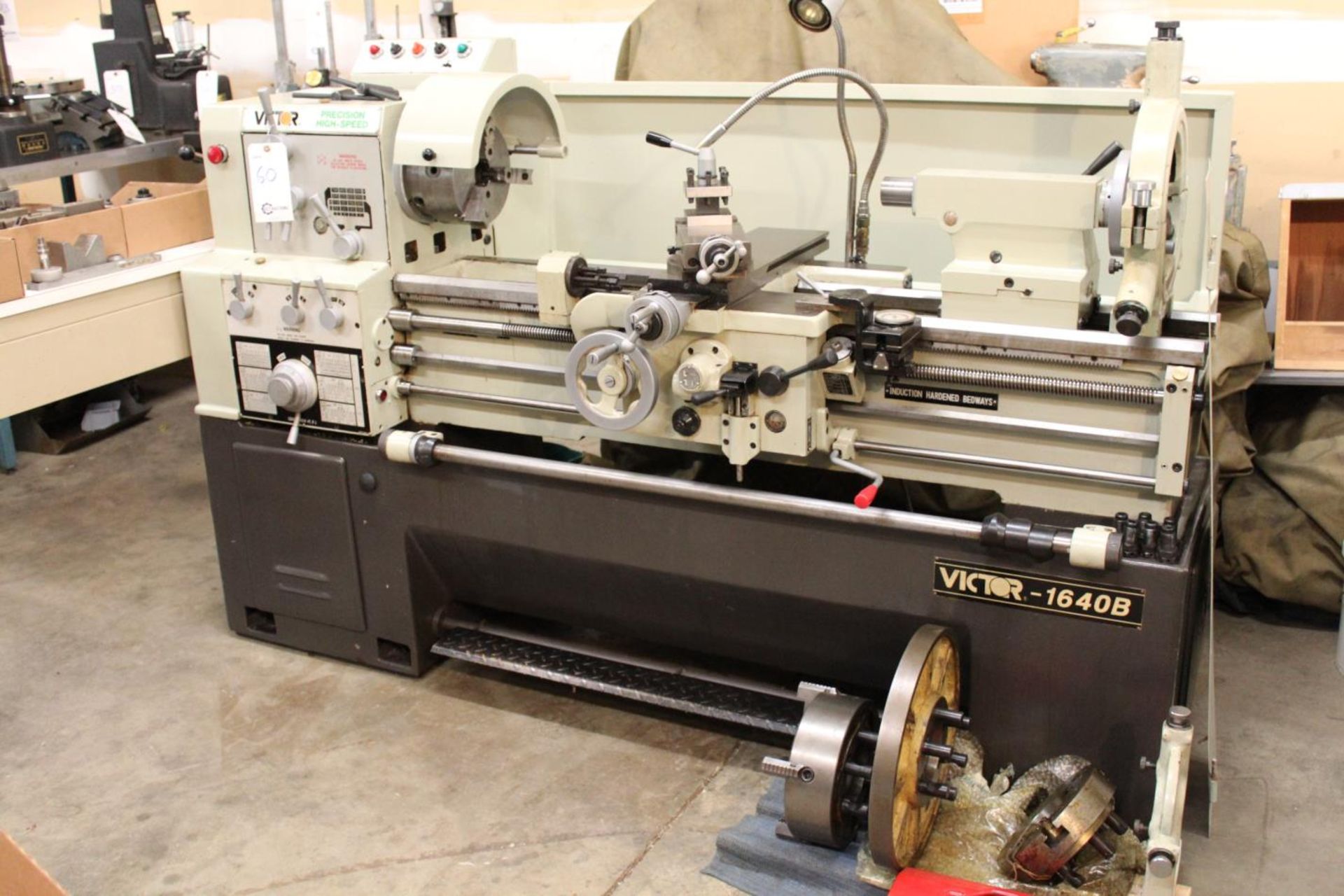 Victor 1640B Gap Bed Engine Lathe (video)  D1-6" Camlock Spindle, 2.06" HTS, in/mm Threading - Image 2 of 18