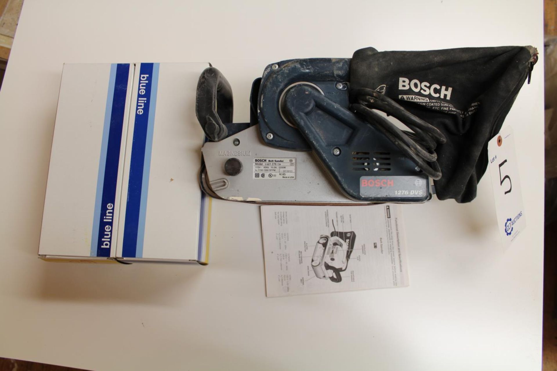 Bosch 12DVS Belt Sander With Belts