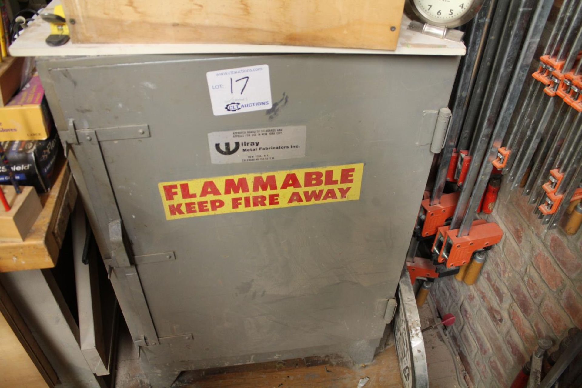 Flammable Cabinet With Contents  28"W X 16"D X 44"H