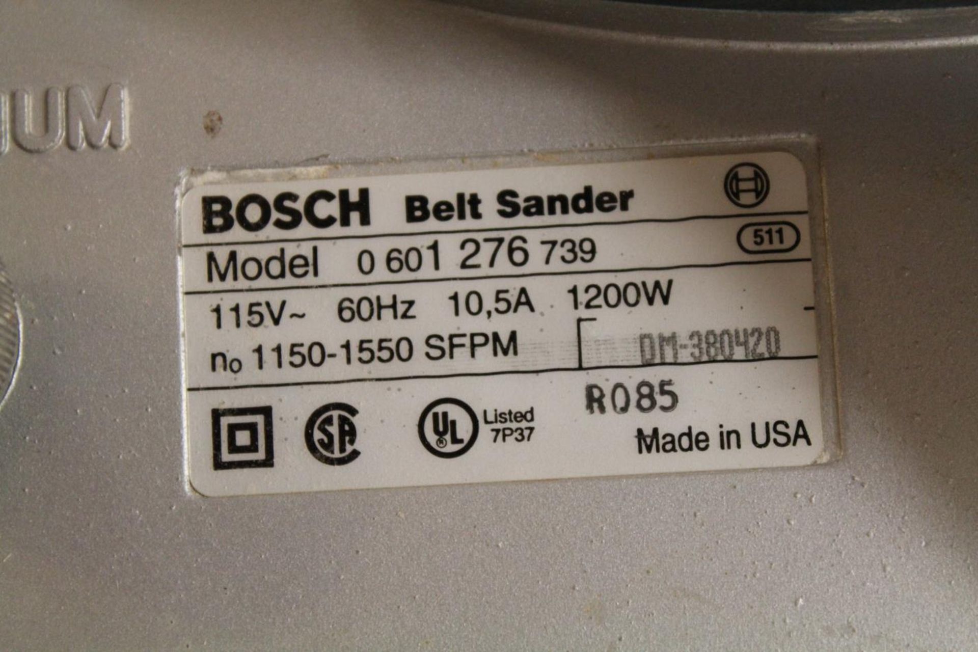 Bosch 12DVS Belt Sander With Belts - Image 3 of 4