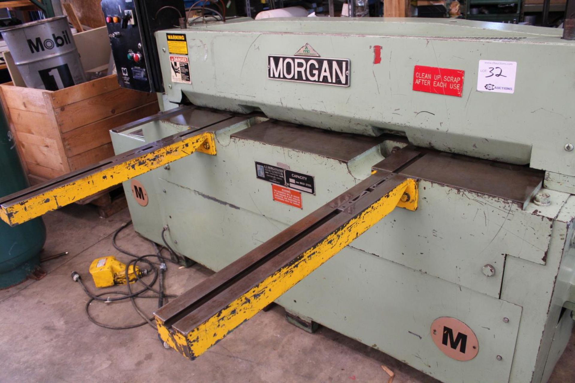 Morgan SC1500 60" Shear 6mm mild steel capacity, 230v/3ph