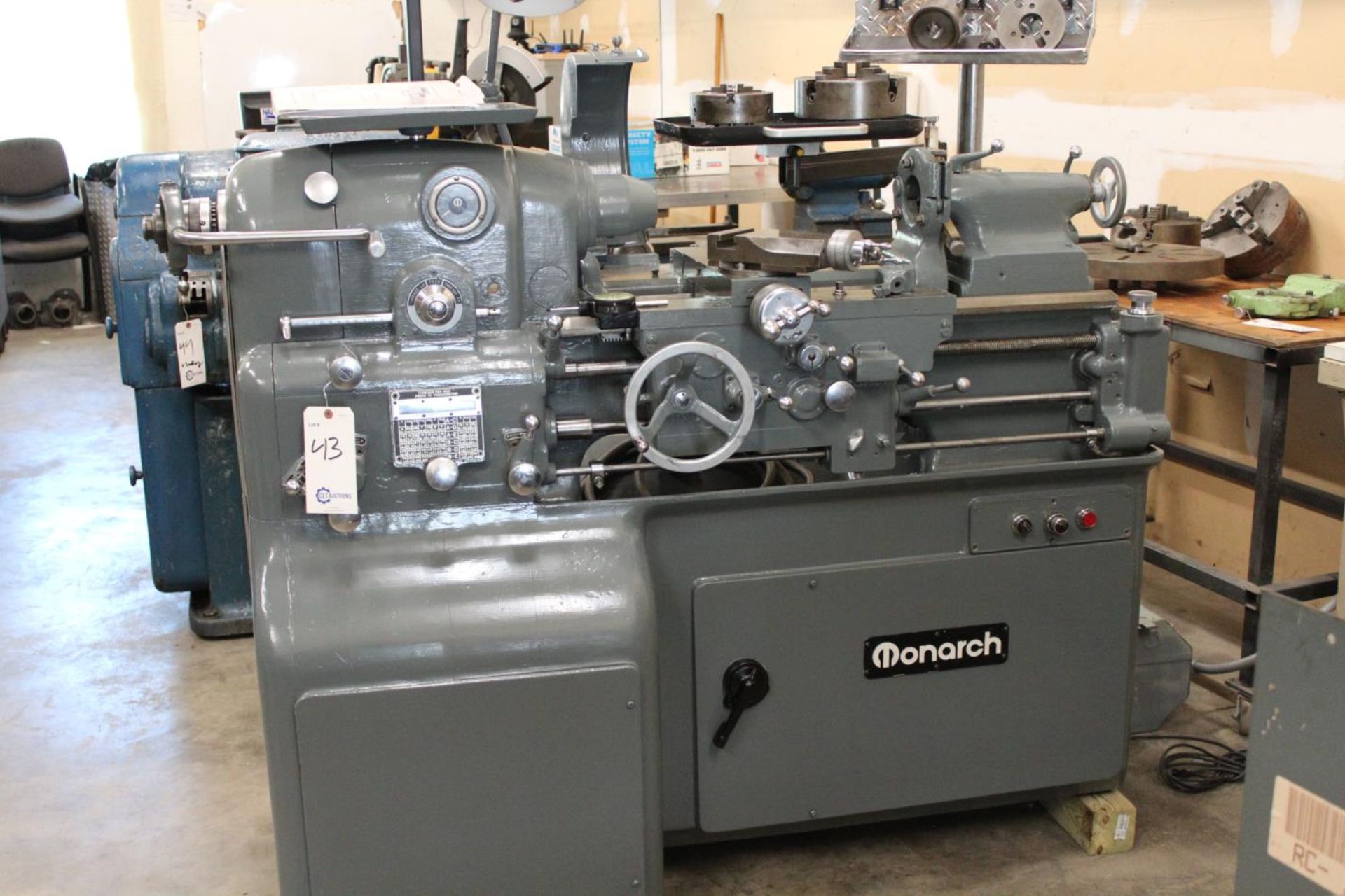 Monarch 10EE Precision Tool Room Lathe 12.5" x 20" Centers, Includes taper attachment, 3 & 4 jaw - Image 2 of 24